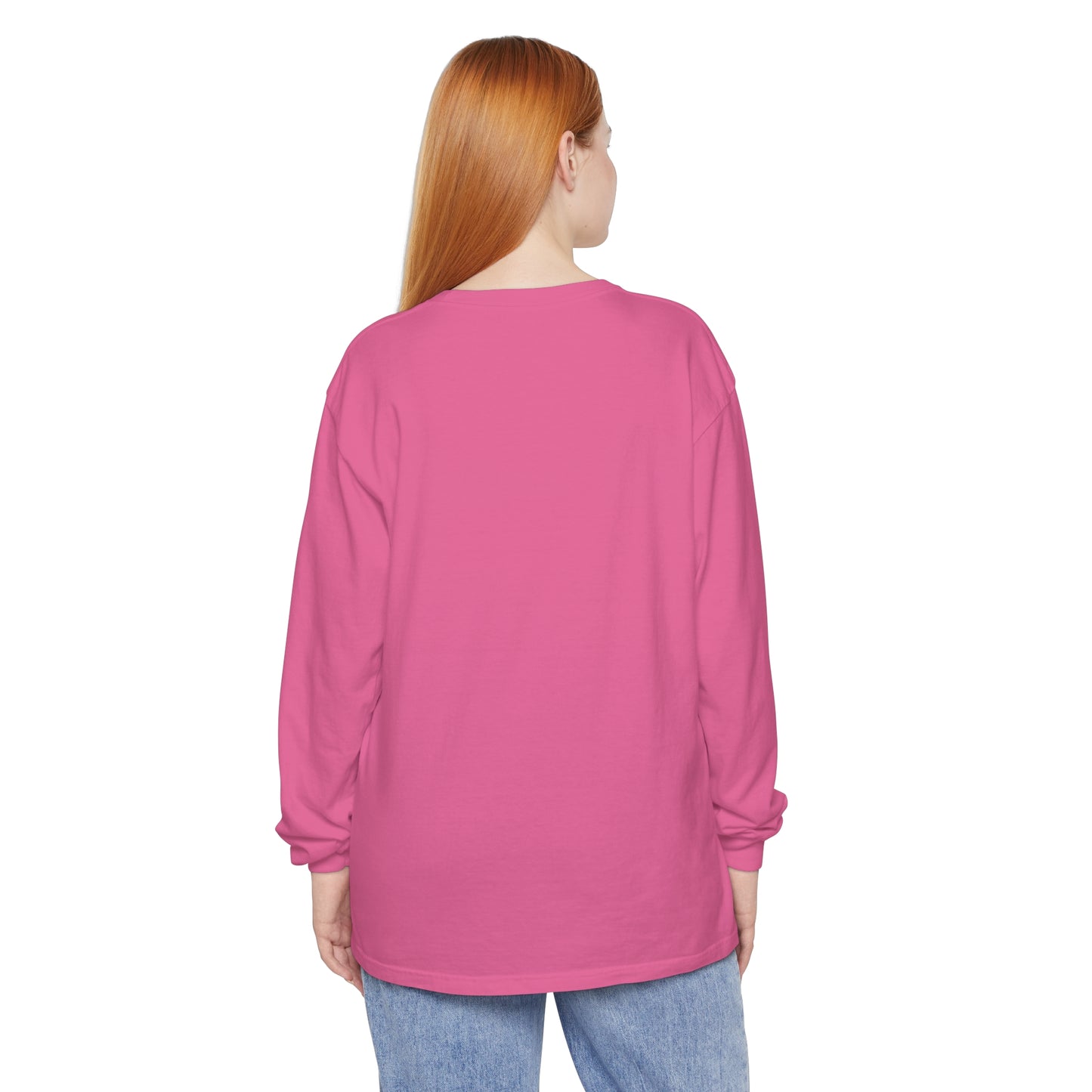 Aesthetic Long Sleeve Shirt, Smile Face Y2K Retro Shirt, 80's Style Smile Graphic, Comfort Colors Unisex Garment-dyed Long Sleeve T-Shirt