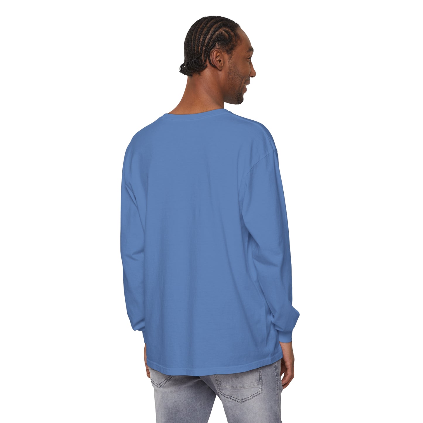 Aesthetic Long Sleeve Shirt, Smile Face Y2K Retro Shirt, 80's Style Smile Graphic, Comfort Colors Unisex Garment-dyed Long Sleeve T-Shirt