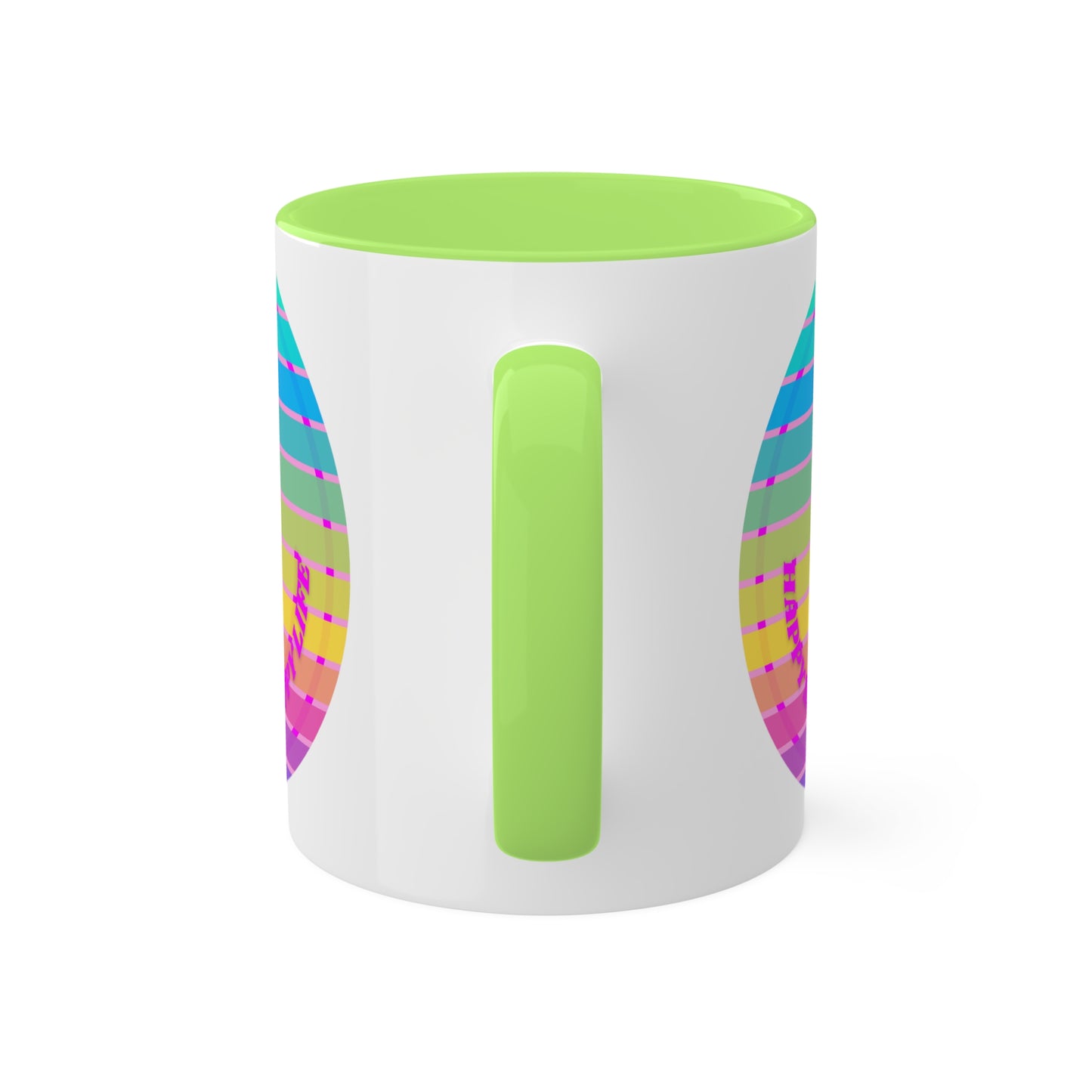 Retro Happy Spirit Happy Life Aesthetic Mug, Smile Face Mug, Trendy Coffee Mug, Tumblr Mug, Aesthetic Happy Life Gift, Aesthetic Mug