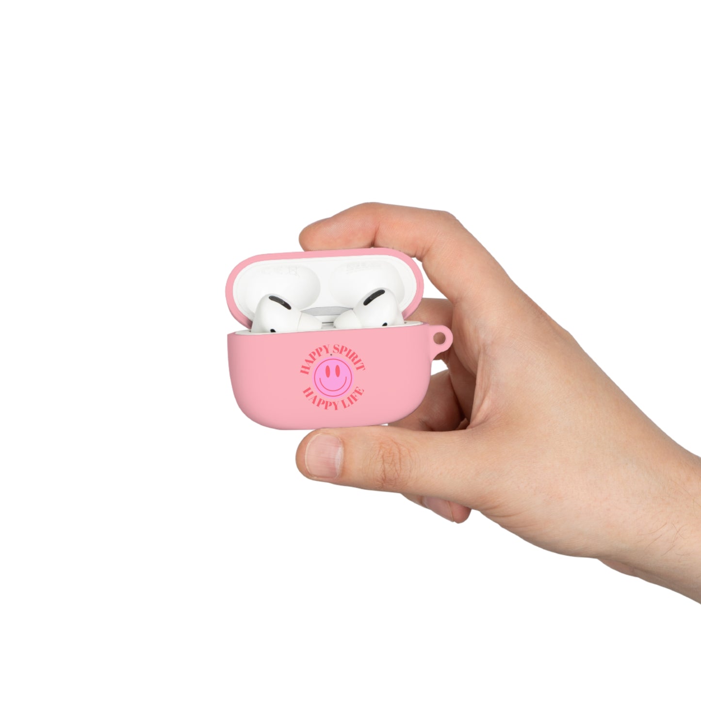 Happy Spirit Happy Life AirPods and AirPods Pro Case Cover, AirPods and AirPods Pro Case Cover, VSCO girl, Smiley Happy Life Protector Case