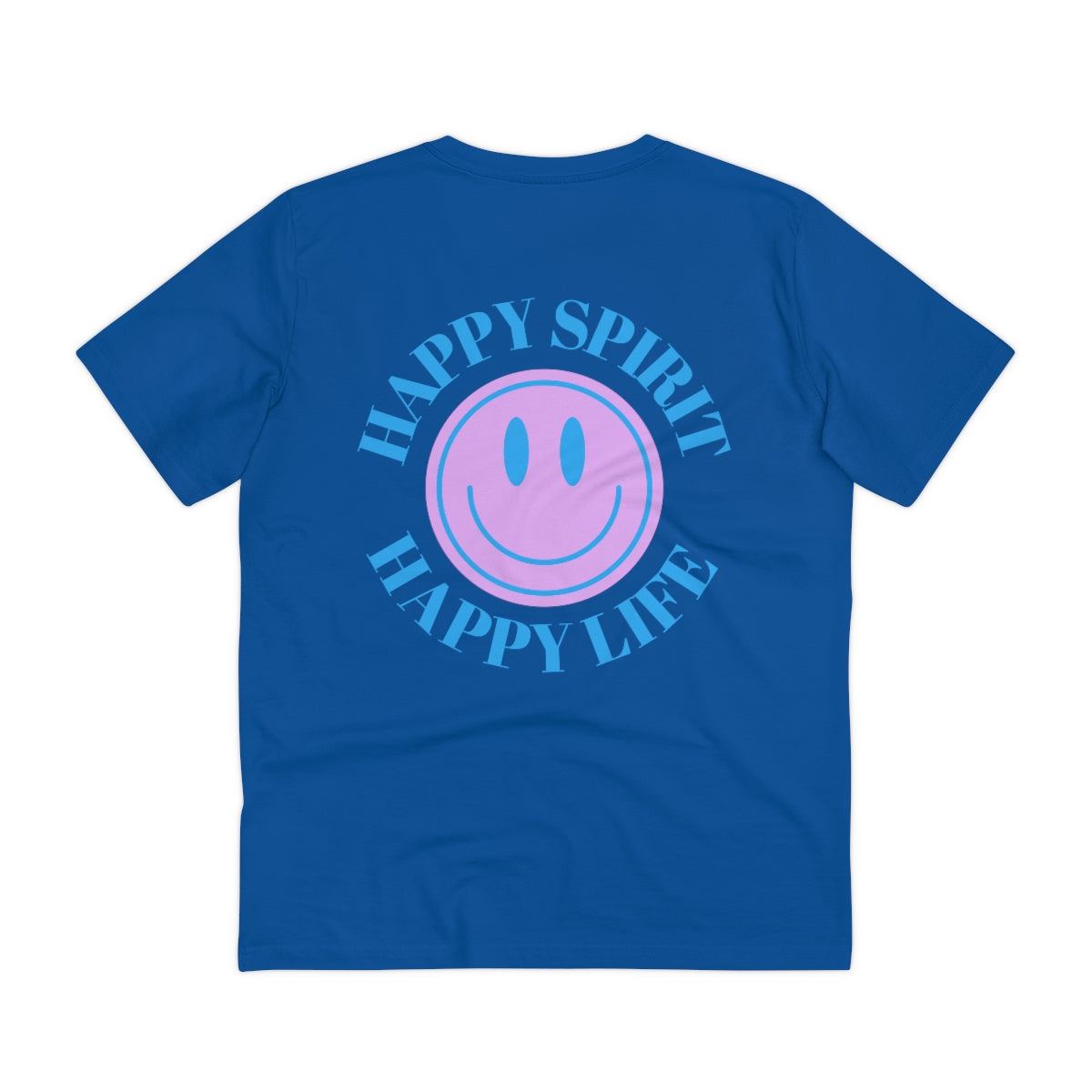 Organic T shirt Happy Spirit Happy Life Aesthetic t shirt, graphic tee, Tumblr t-shirt, Trendy Oversized, Vsco girl, Happy Mind Unisex