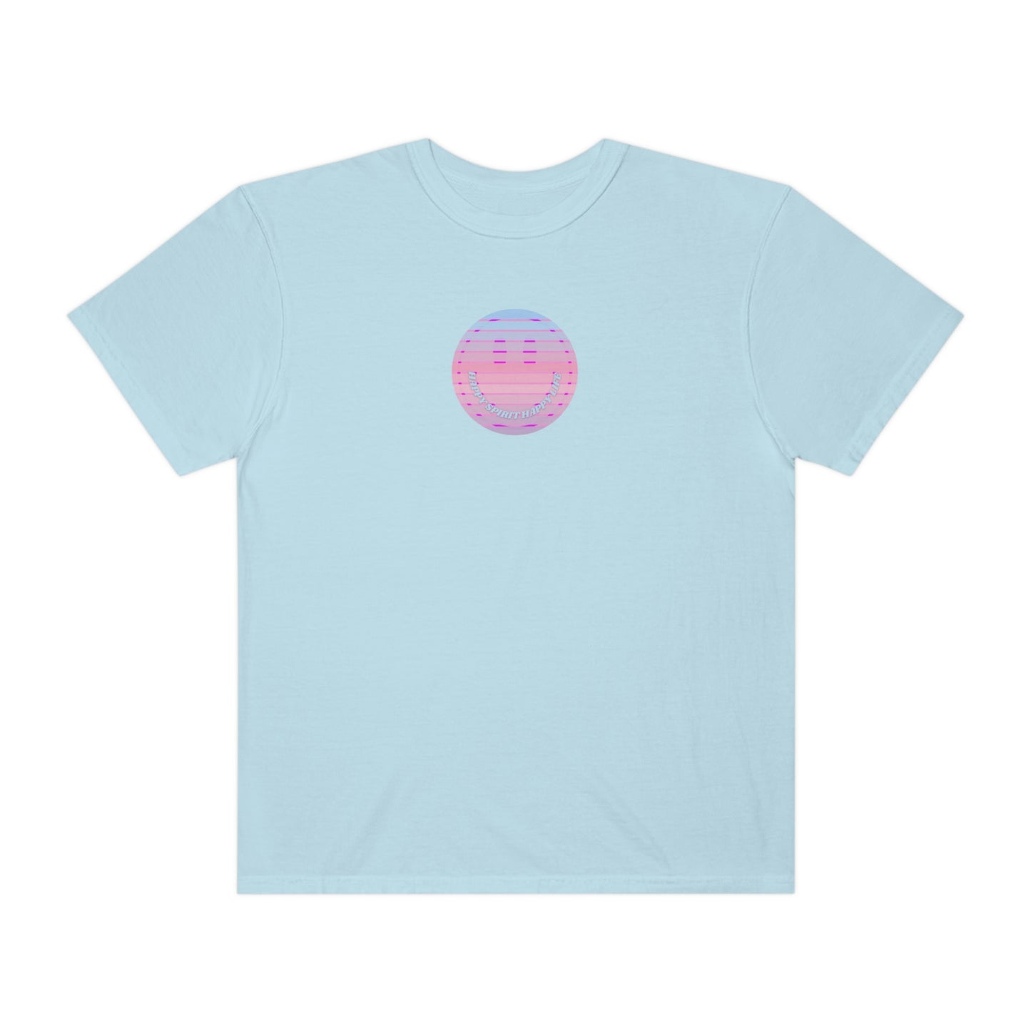 Aesthetic Retro Smile Lilac Tshirt, Happy Spirit Happy Mind, Aesthetic t shirt, Graphic Tumblr Tshirt, Trendy Oversized Vintage Style Tee