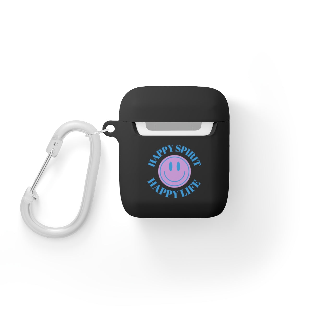 Happy Spirit Happy Life AirPods and AirPods Pro Case Cover, AirPods and AirPods Pro Case Cover, VSCO girl, Smiley Happy Life Protector