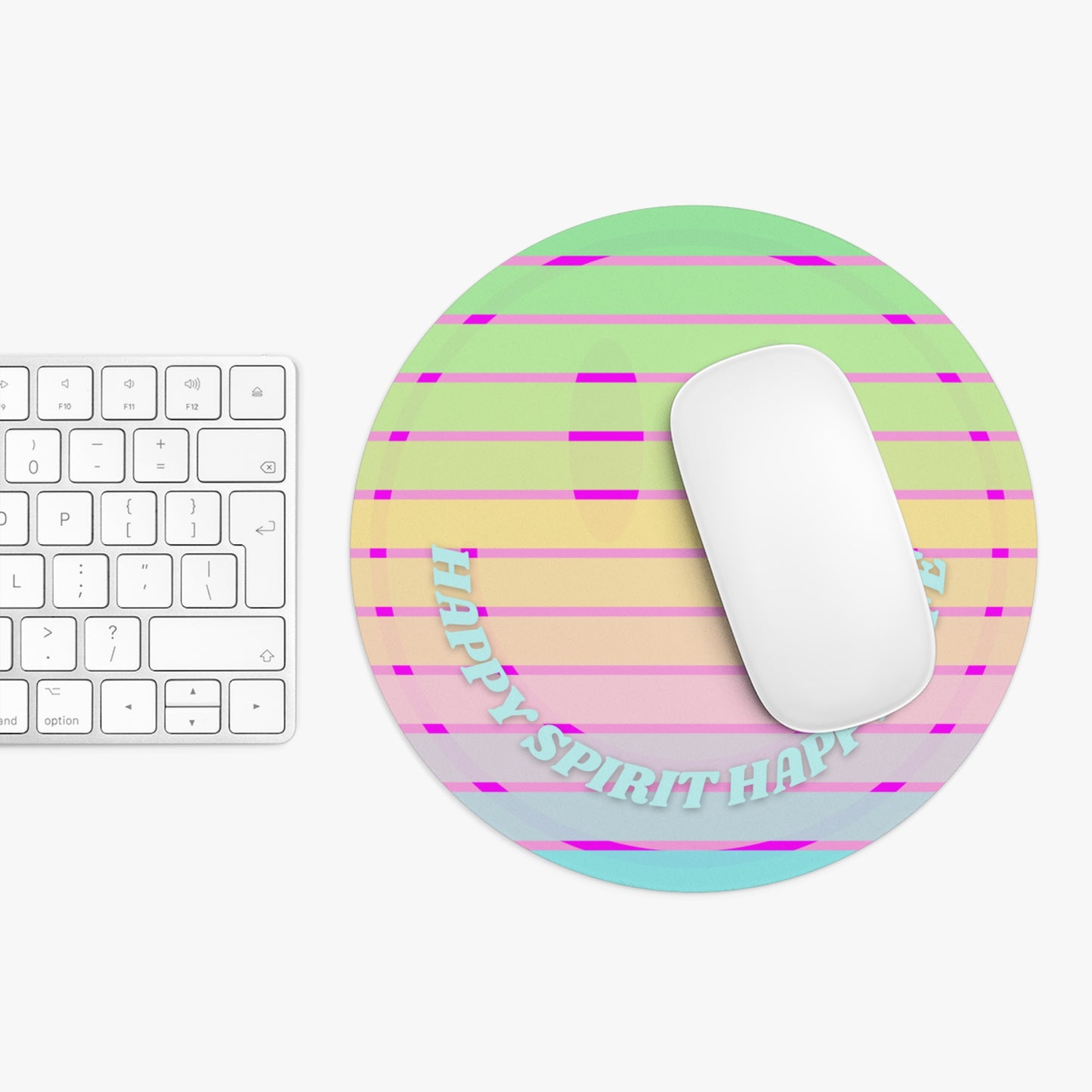 Aesthetic Mouse Pad, Happy Spirit Happy Life Aesthetic Mouse Pad, Smile Face Mouse Pad Trendy Mouse Pad, Aesthetic Smile Computer Accessory