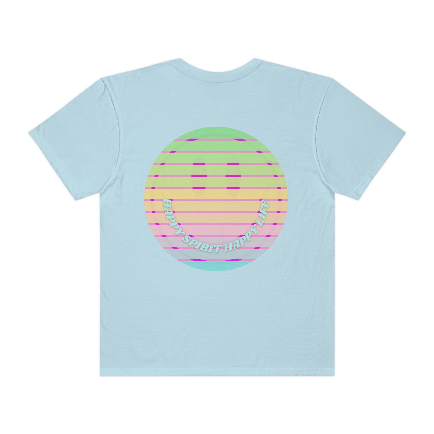 Retro Smile T shirt, Happy Spirit Happy Mind, Aesthetic t shirt, Graphic Tee Tumblr Tshirt, Trendy Oversized, Vsco girl, Comfort Colors