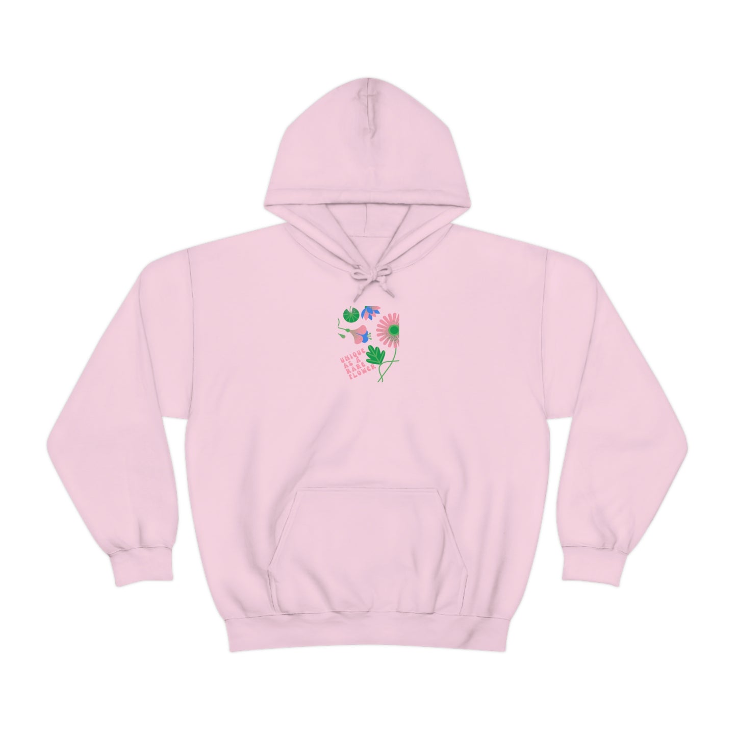 Retro Plant Hoodie, Unique as a Rare Flower Sweatshirt, Positivity Oversized Hoodie Sweatshirt, Flower Aesthetic Pink Plant Hoodie