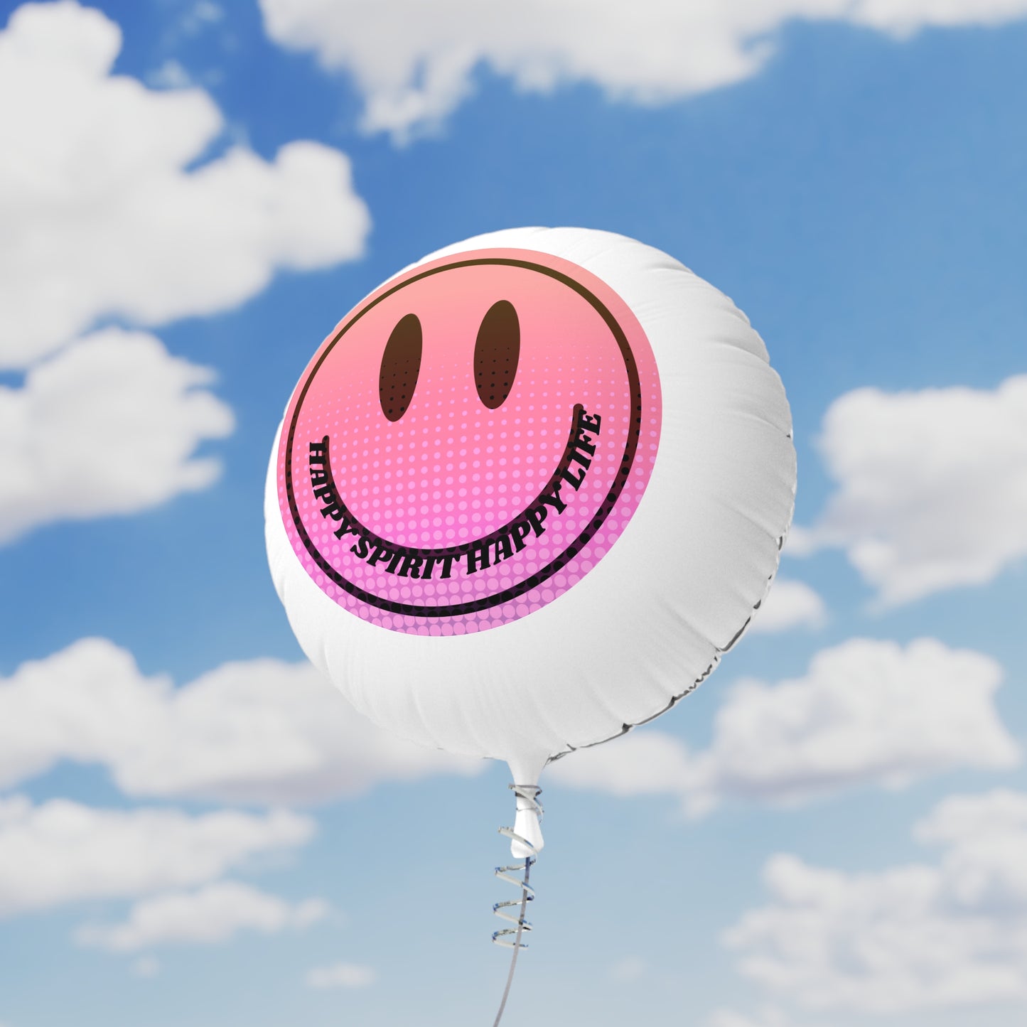 Reinflatable Mylar Balloon, Smile Face Balloon, Happy Spirit Happy Life Balloon, Aesthetic Gift, Pink Balloon, Birthday Party Helium Balloon