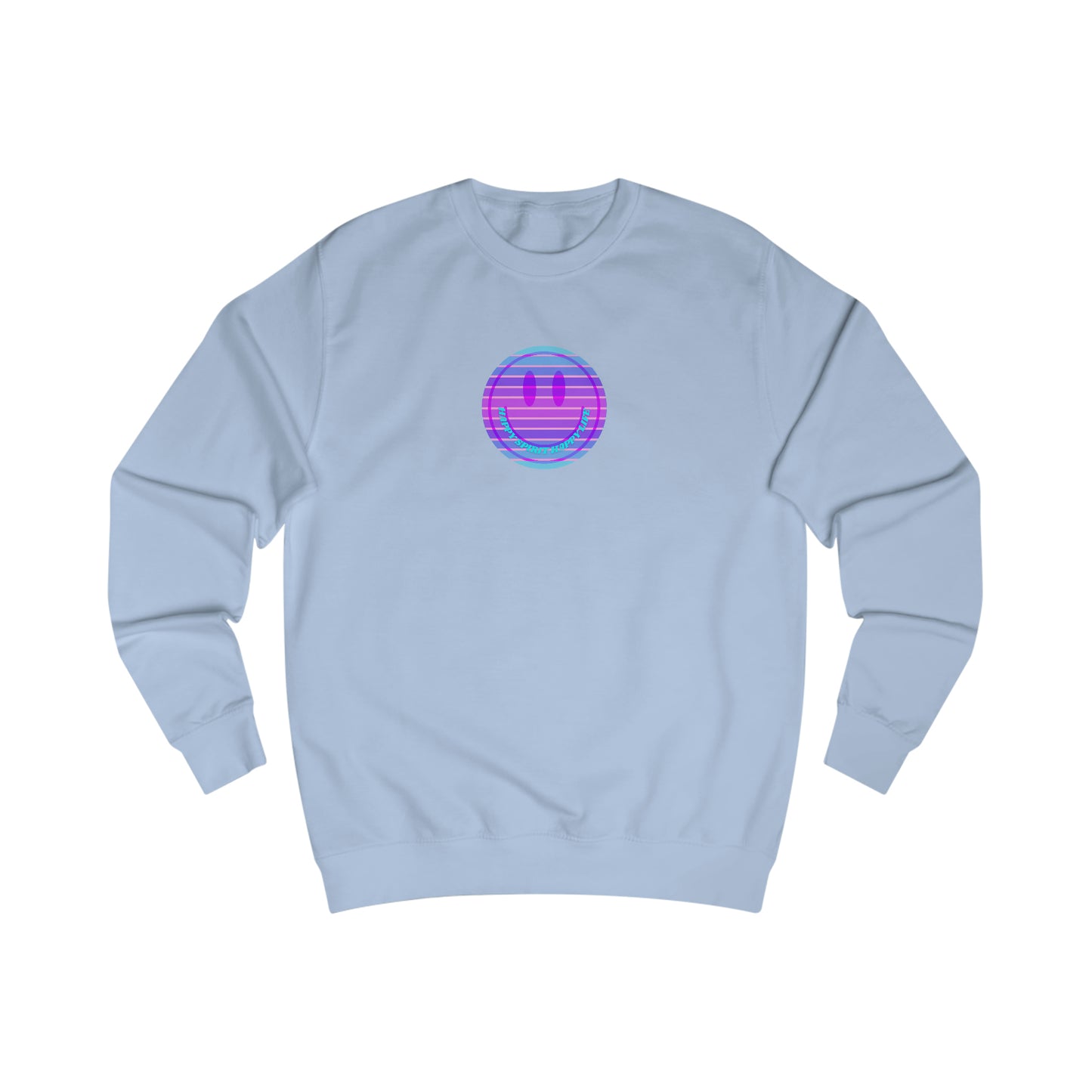 Happy Spirit Happy Life Sweatshirt, Mental Health Awareness Sweatshirt, Smile Sweatshirt, Smile Face Crewneck, Vsco Girl, Y2k Top
