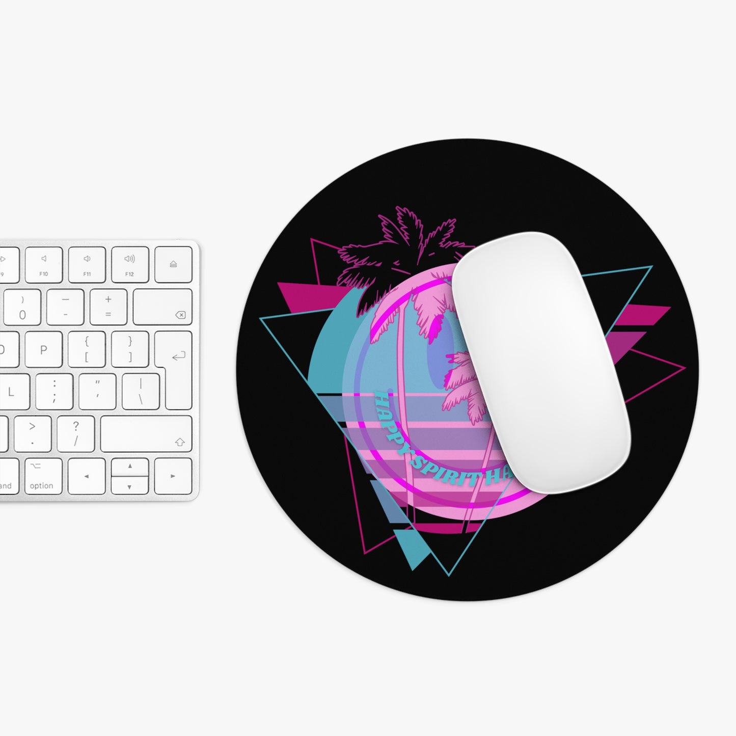 Aesthetic Mouse Pad, Happy Spirit Happy Life Aesthetic Mouse Pad, Smile Face Mouse Pad Trendy Mouse Pad, Aesthetic Smile Computer Accessory