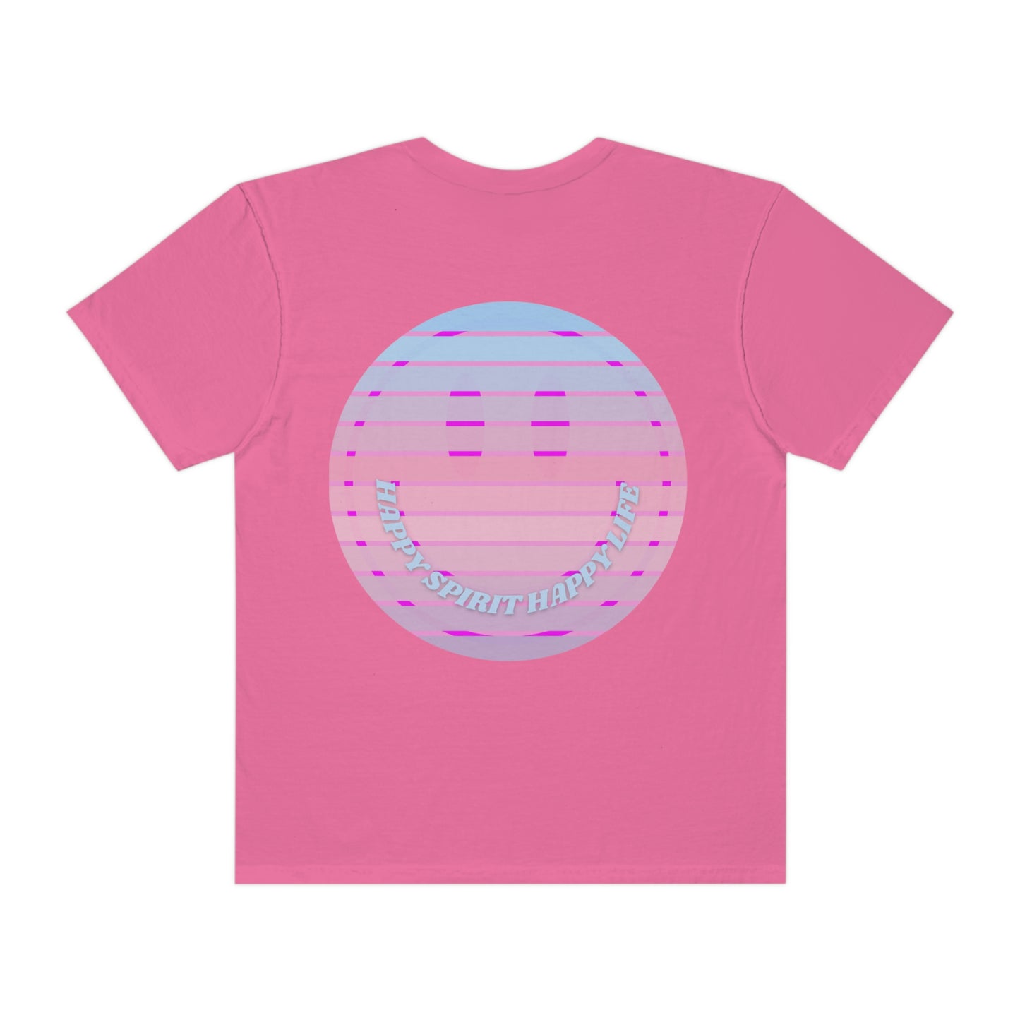 Aesthetic Retro Smile Lilac Tshirt, Happy Spirit Happy Mind, Aesthetic t shirt, Graphic Tumblr Tshirt, Trendy Oversized Vintage Style Tee