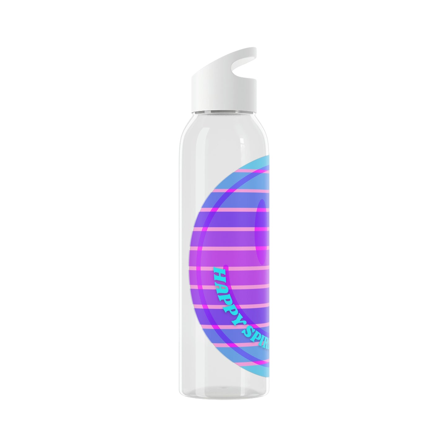 Aesthetic Happy Spirit Happy Life Water Bottle, Aesthetic Pink, Smile Face, Trendy Tumblr Bottle, Happy Mind Tumbler, BPA Free Smil
