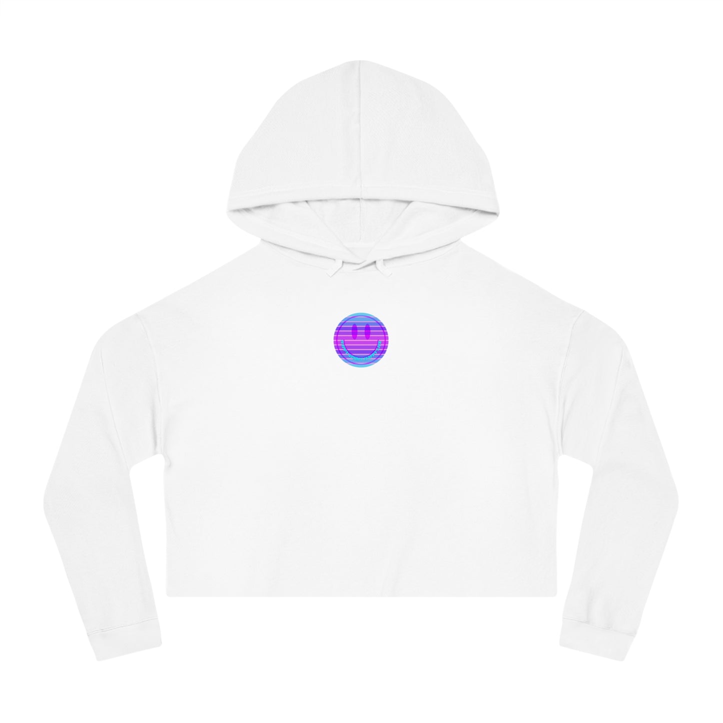 Aesthetic Cropped Hoodie, Smile Face Crop Top, Happy Spirit Happy Life Sunset Smile Cropped Top, Smile Hoodie, Hooded Cropped Pullover