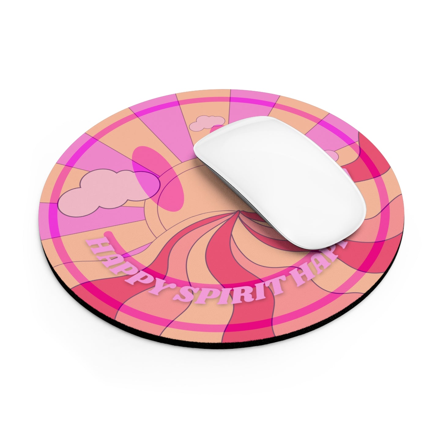 Aesthetic Mouse Pad, Happy Spirit Happy Life Aesthetic Mouse Pad, Smile Face Mouse Pad Trendy Mouse Pad, Aesthetic Smile Computer Accessory