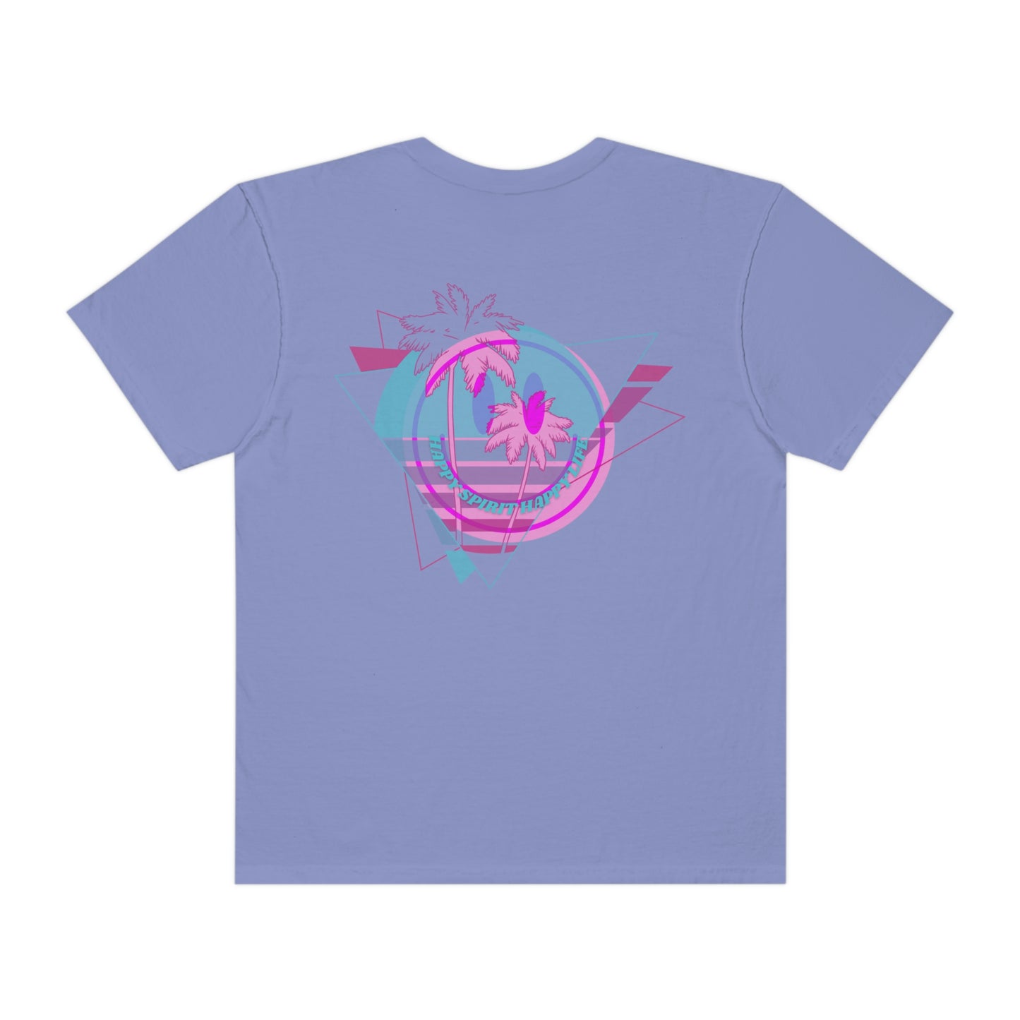 Retro Smile Shirt, Happy Spirit Happy Life Shirt, Comfort Colors Oversized Tee, Happy Mind T, Trendy Aesthetic 90s Tee, Tumblr Vsco Girl