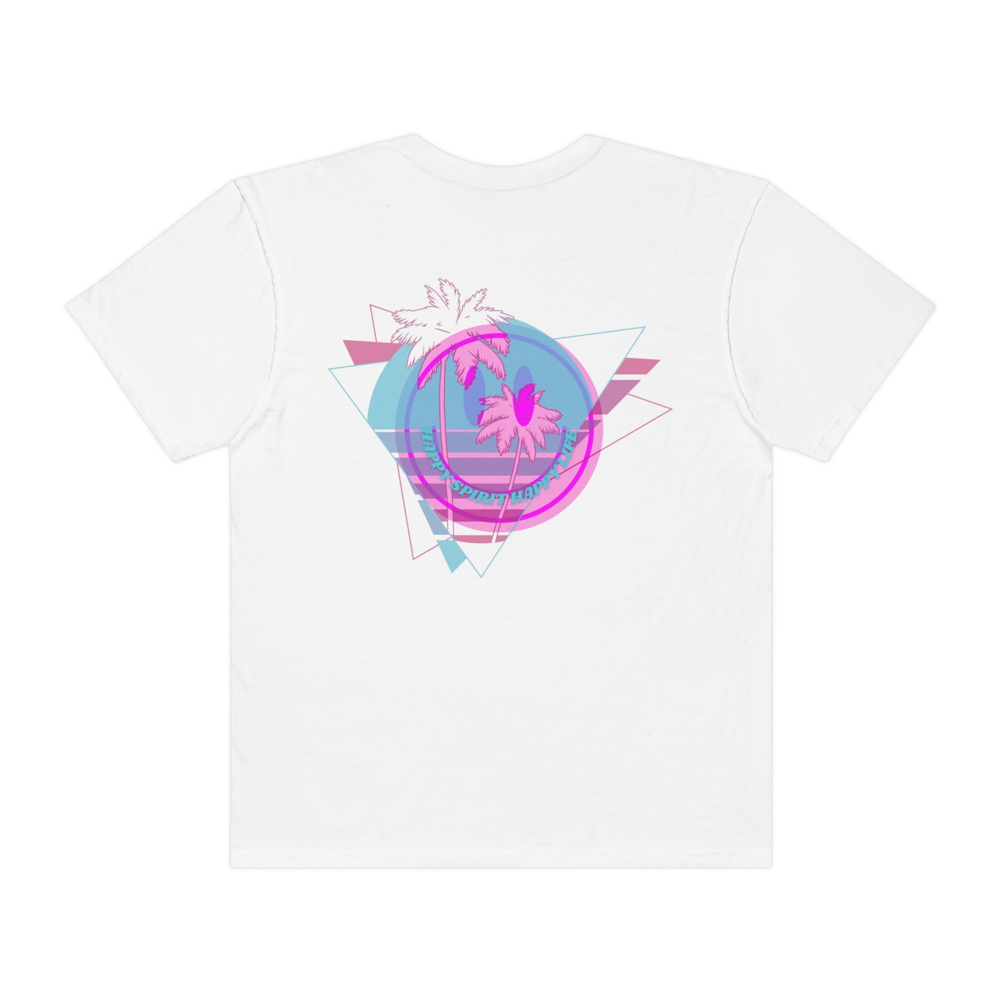 Retro Smile Shirt, Happy Spirit Happy Life Shirt, Comfort Colors Oversized Tee, Happy Mind T, Trendy Aesthetic 90s Tee, Tumblr Vsco Girl