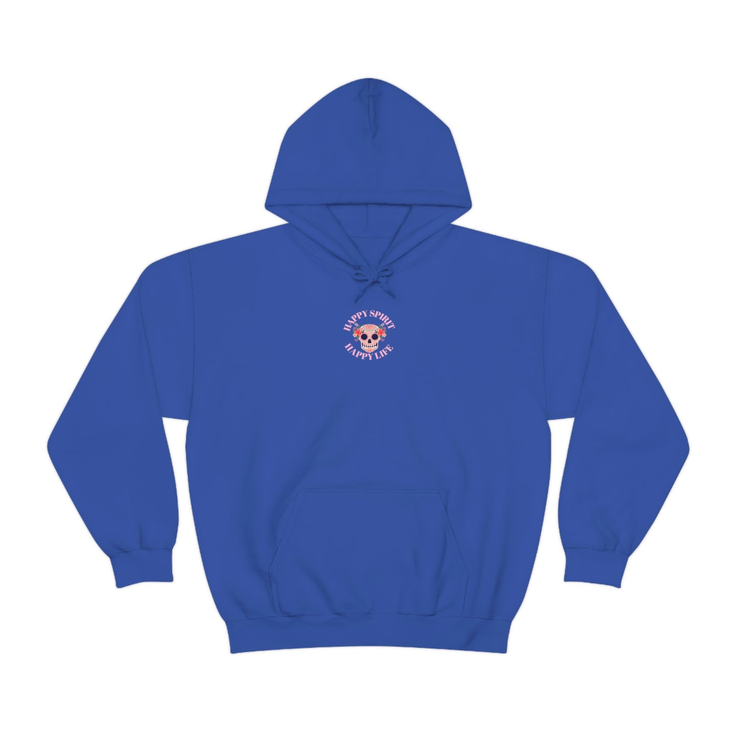 Dia De Los Muertos Hoodie Sweatshirt, Day of the Dead Gift, Happy Spirit Happy Life, Honoring the Dead Aesthetic Candy Skull, Sugar Skull