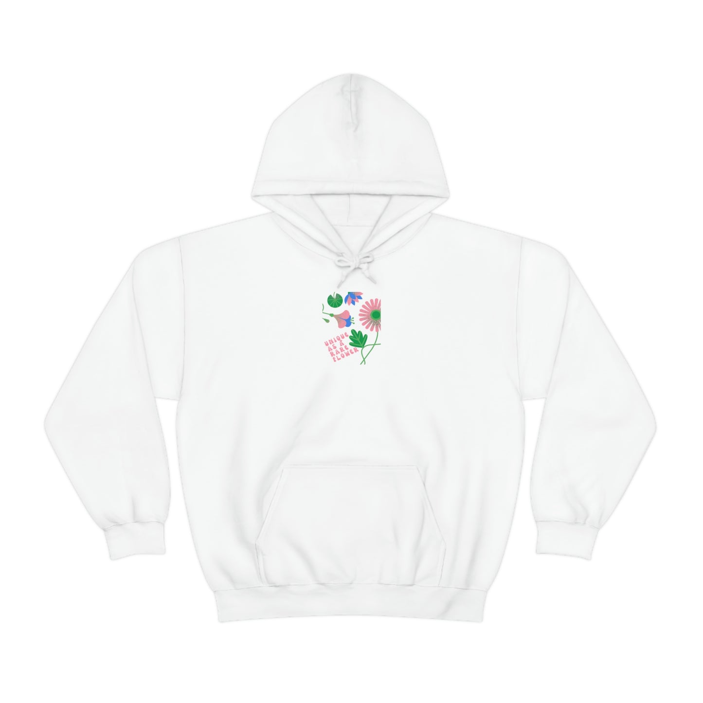 Retro Plant Hoodie, Unique as a Rare Flower Sweatshirt, Positivity Oversized Hoodie Sweatshirt, Flower Aesthetic Pink Plant Hoodie