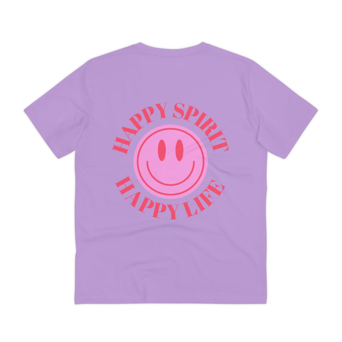 Organic Unisex T shirt Happy Spirit Happy Life Aesthetic t shirt, graphic tee, Tumblr t-shirt, Trendy Oversized, Vsco girl, Happy Mind Retro