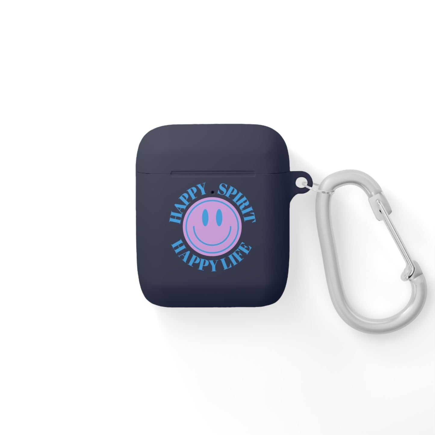 Happy Spirit Happy Life AirPods and AirPods Pro Case Cover, AirPods and AirPods Pro Case Cover, VSCO girl, Aesthetic Smile Protector Case