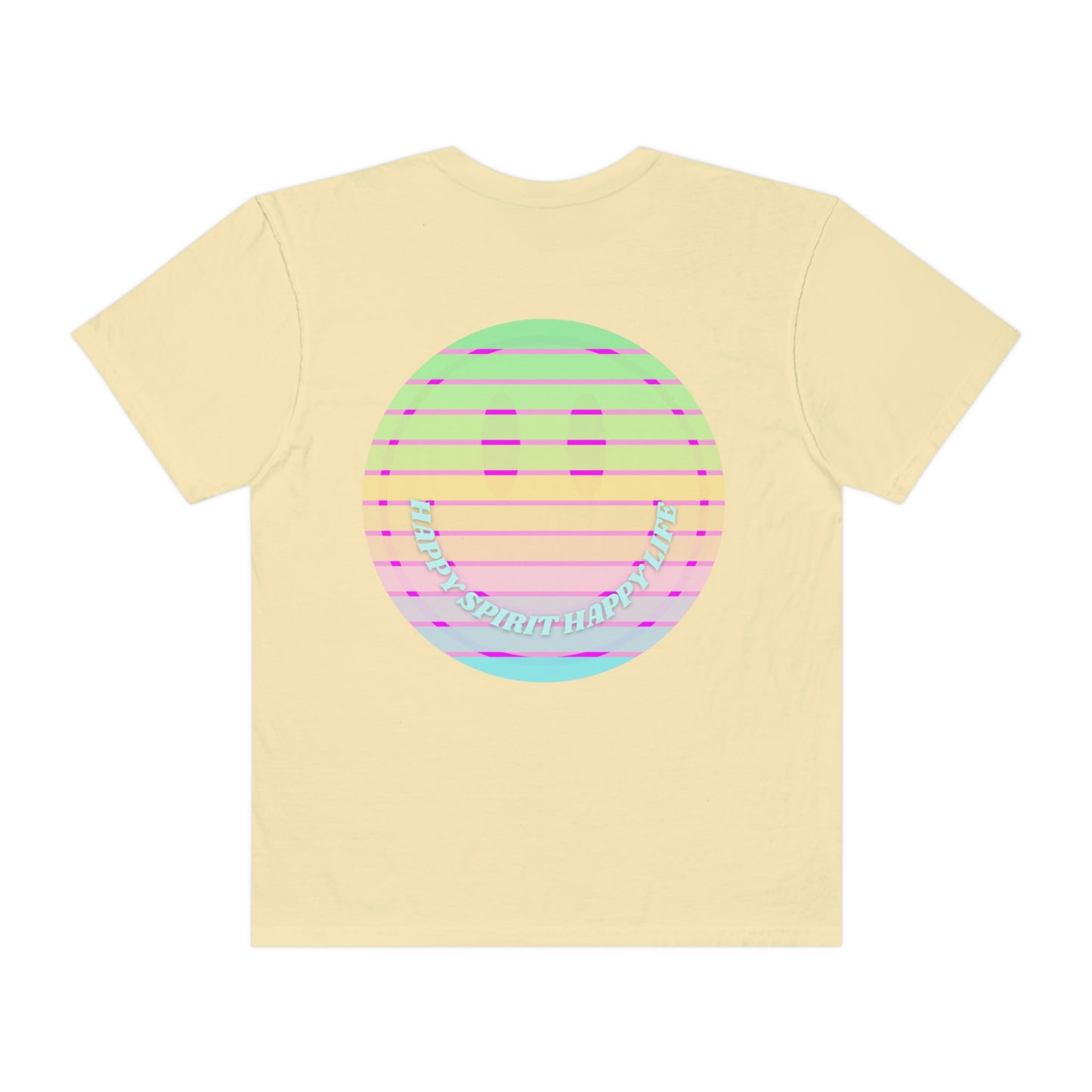 Retro Smile T shirt, Happy Spirit Happy Mind, Aesthetic t shirt, Graphic Tee Tumblr Tshirt, Trendy Oversized, Vsco girl, Comfort Colors