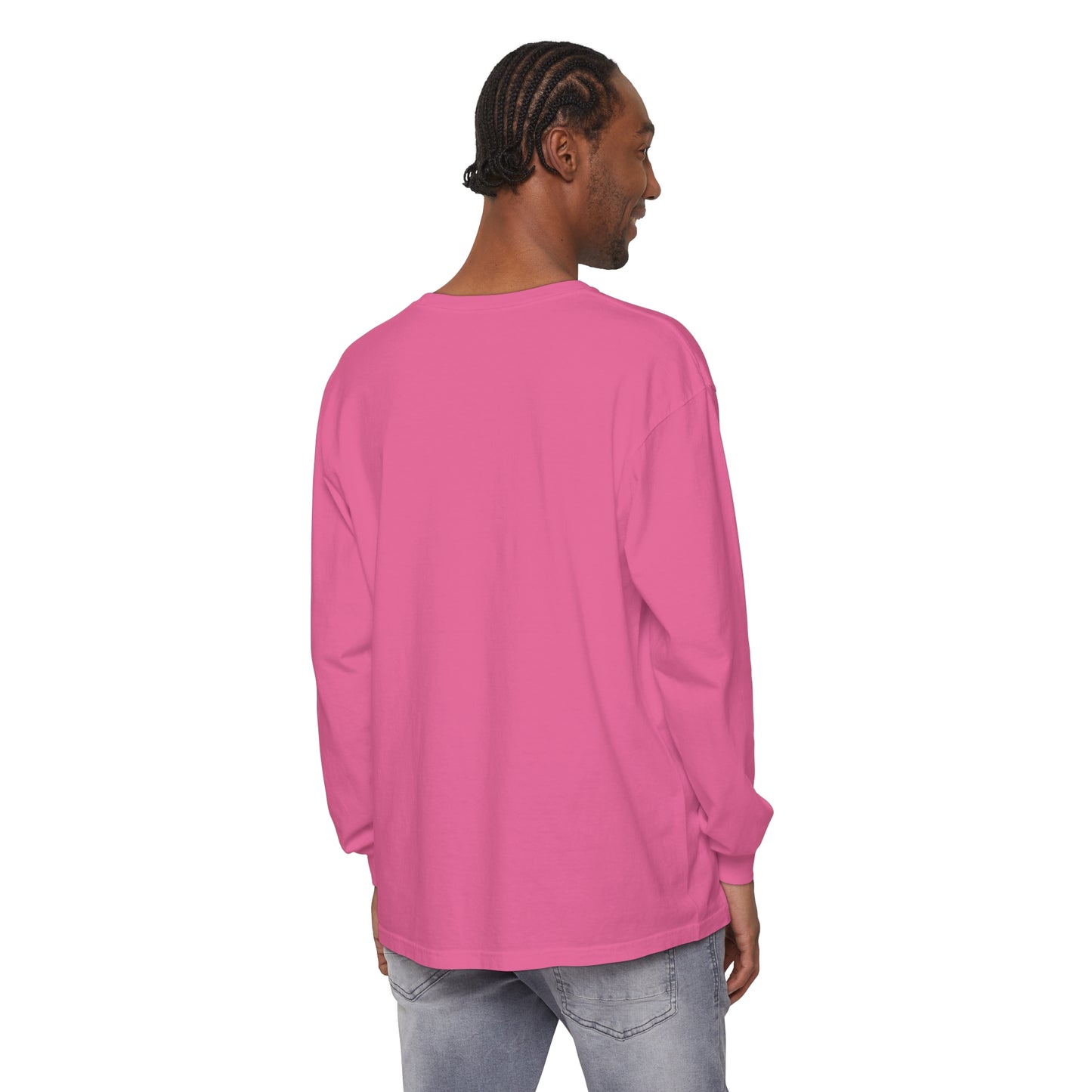 Aesthetic Long Sleeve Shirt, Smile Face Y2K Retro Shirt, 80's Style Smile Graphic, Comfort Colors Unisex Garment-dyed Long Sleeve T-Shirt