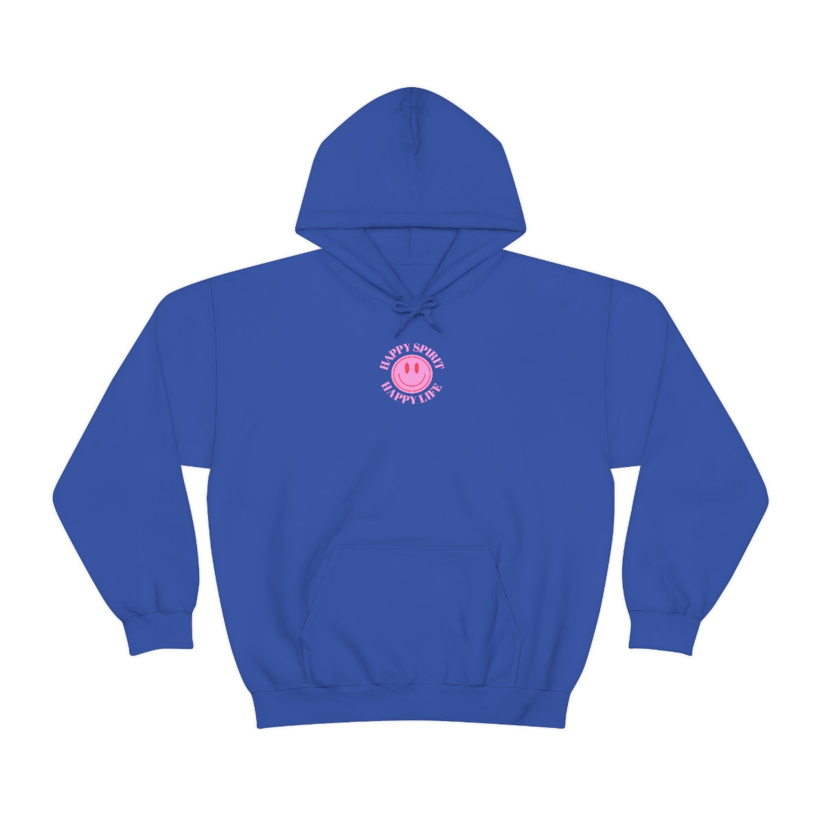 Happy Spirit Happy Life Sweatshirt, Pink Smile Lilac Hoodie, Oversized Hoodie, Front Back Print Trendy Sweatshirt, Beach Cover Up, Cover Up