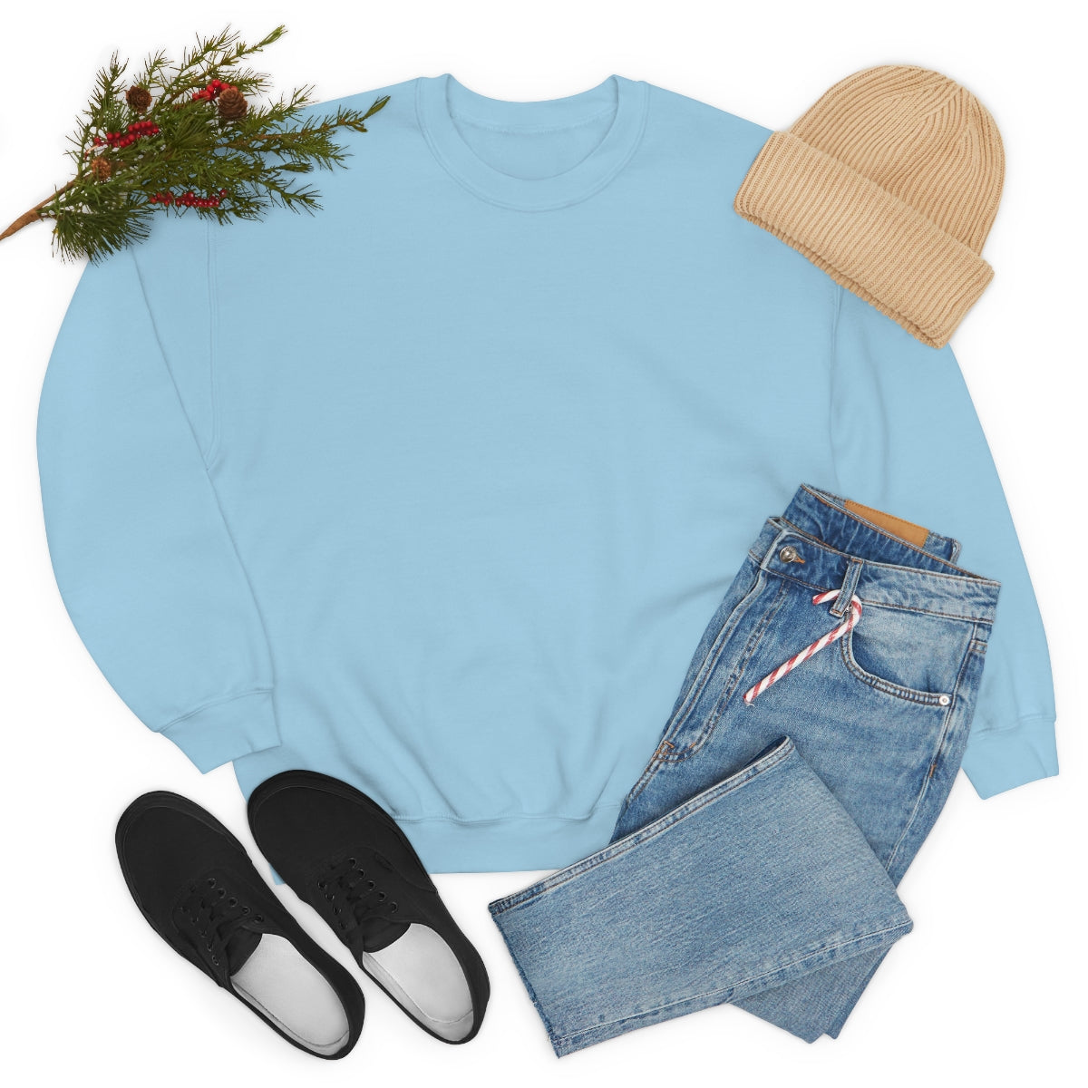 Happy Spirit Happy Life Sweatshirt, Gildan VSCO Girl Crewneck, Oversized Tumblr, Back Print Smile Happy Mind Trendy, Beach Lake Cover Up