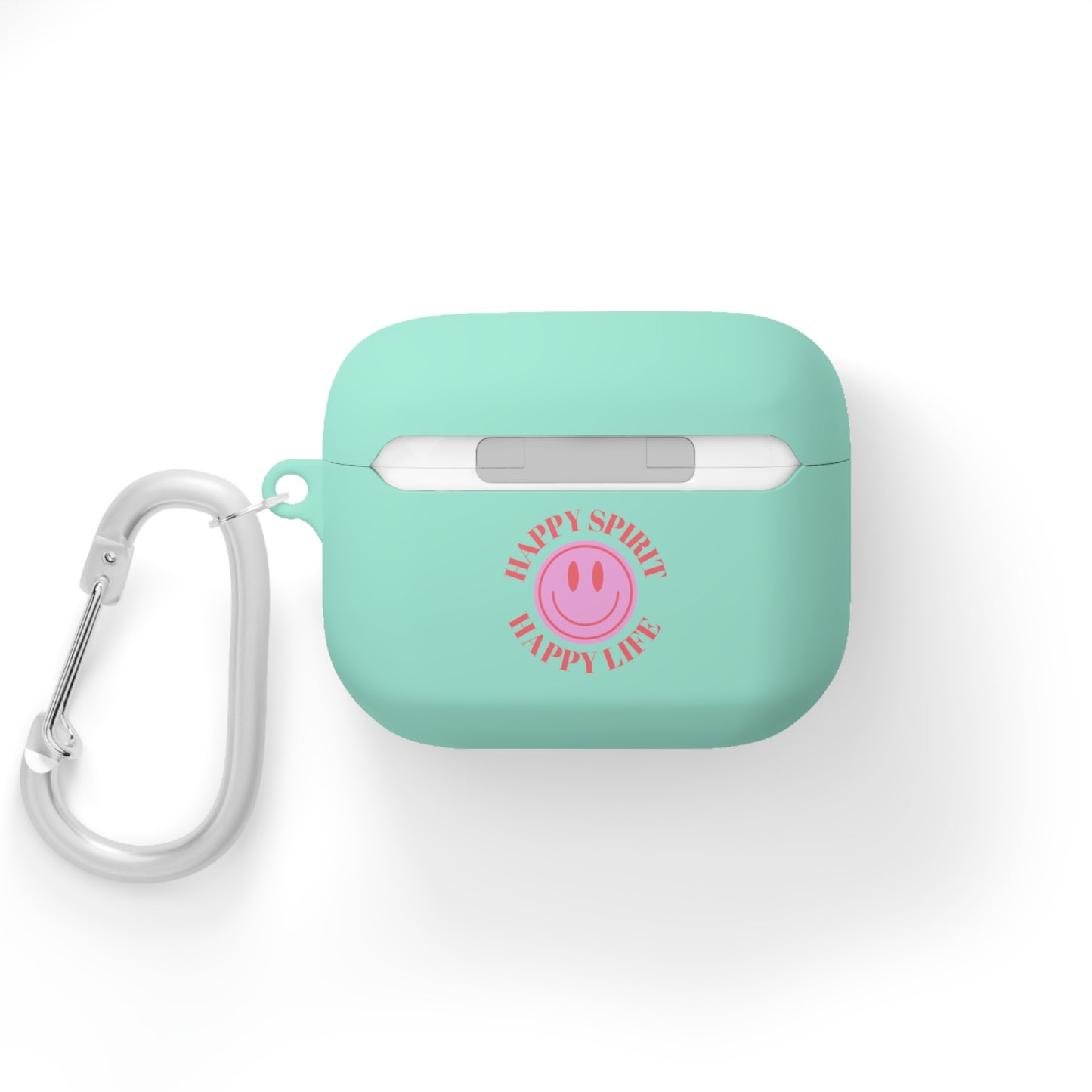 Happy Spirit Happy Life AirPods and AirPods Pro Case Cover, AirPods and AirPods Pro Case Cover, VSCO girl, Smiley Happy Life Protector Case