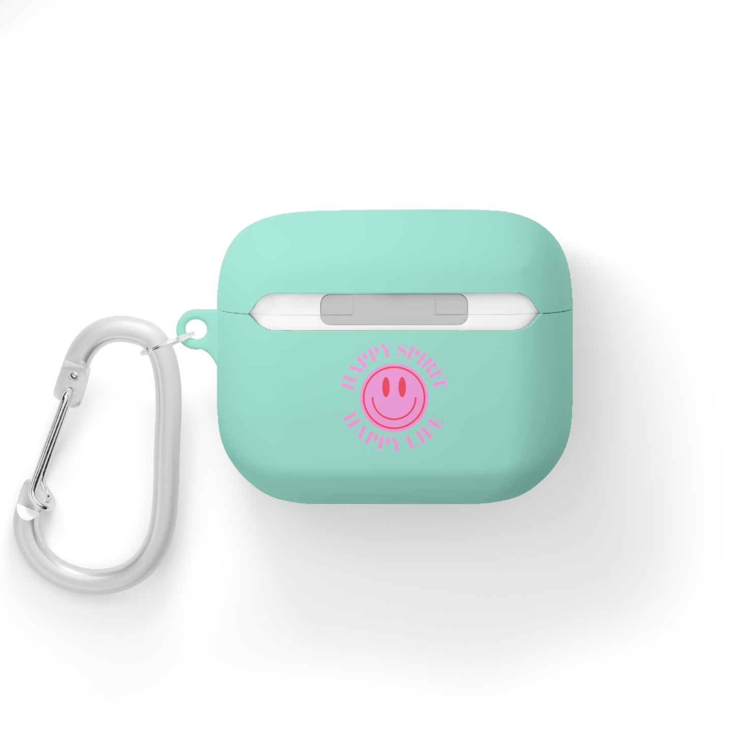 Happy Spirit Happy Life AirPods and AirPods Pro Case Cover, AirPods and AirPods Pro Case Cover, VSCO girl, Smiley Happy Life Protector Case