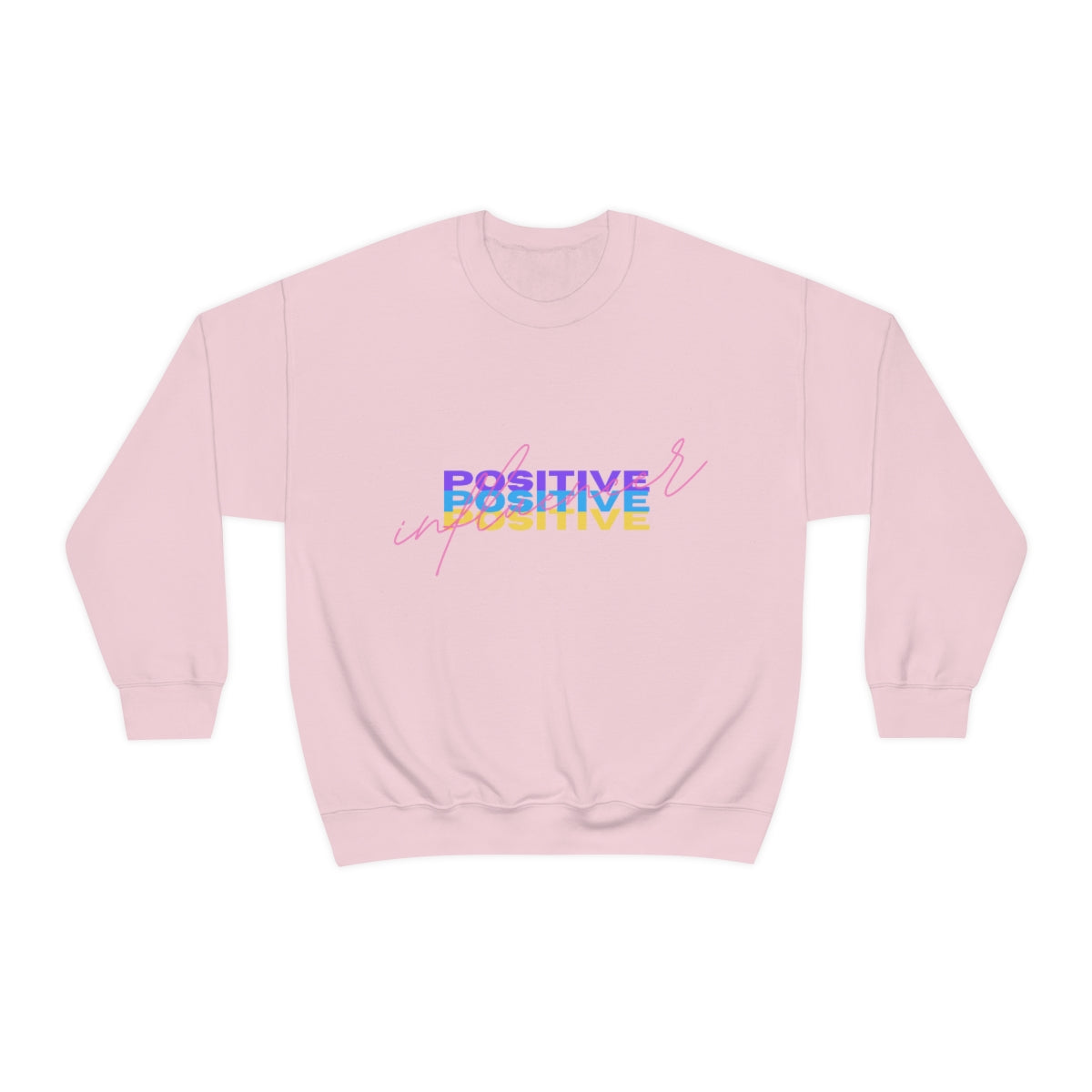 Retro Trendy Influencer Sweatshirt, Oversized Positive Influencer Crewneck Sweatshirt, VSCO Girl, Tumblr Top, 80s Retro Gift