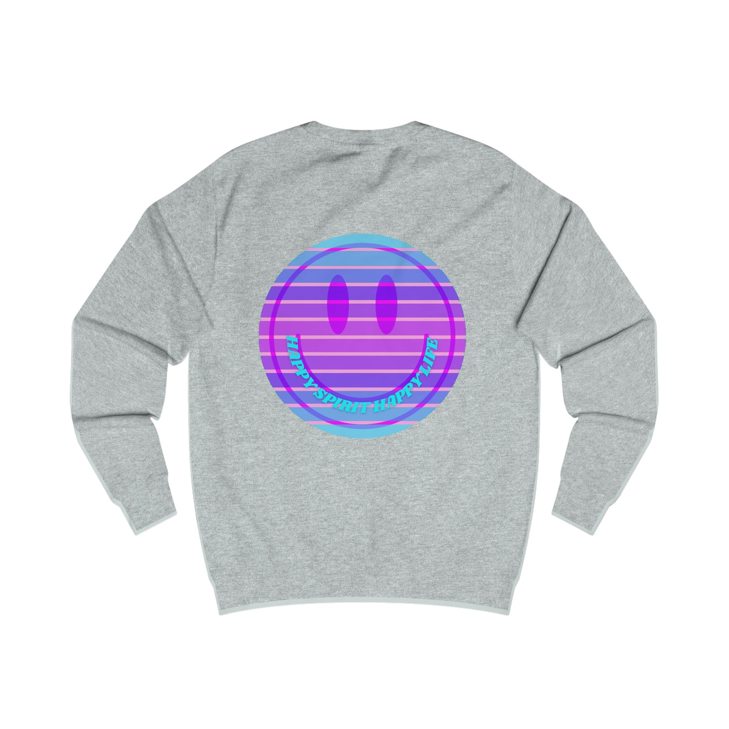 Happy Spirit Happy Life Sweatshirt, Mental Health Awareness Sweatshirt, Smile Sweatshirt, Smile Face Crewneck, Vsco Girl, Y2k Top