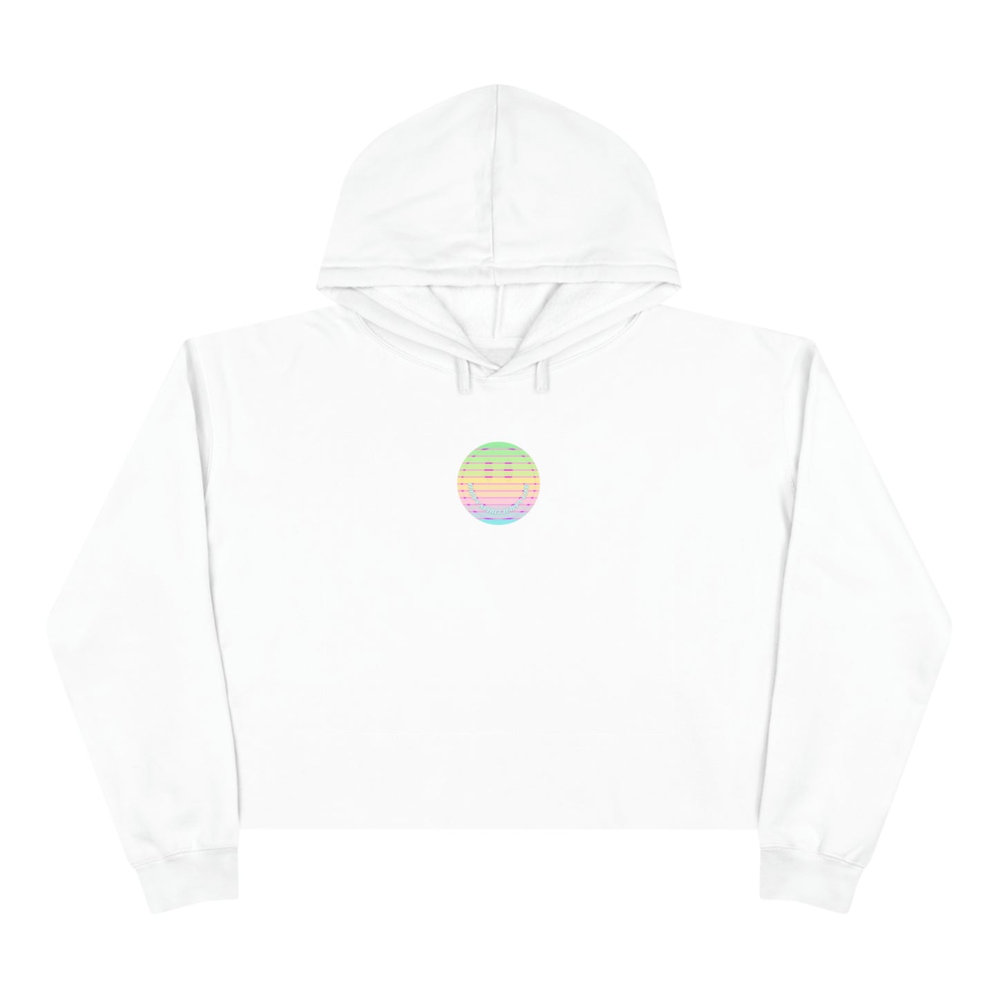 Aesthetic Cropped Hoodie, Smile Face Crop Top, Happy Spirit Happy Life Sunset Smile Cropped Top, Smile Hoodie, Hooded Cropped Pullover