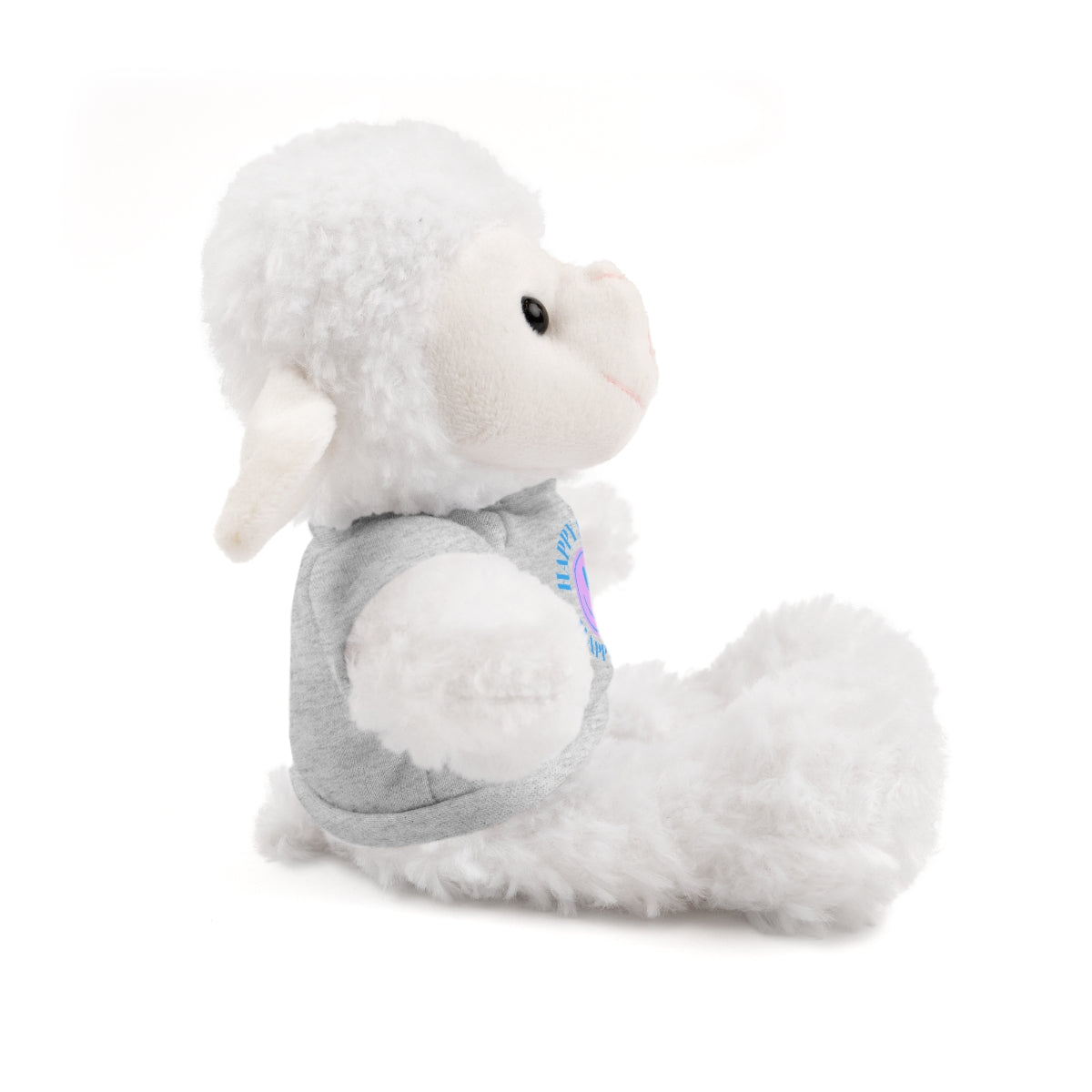 Happy Spirit Happy Life Stuffie, Stuffy, Stuffed Animals with Tee, Happy Mind Gift, Inspo , Love Toy Panda, Bear, Bunny, Jaguar, Sheep, Lion