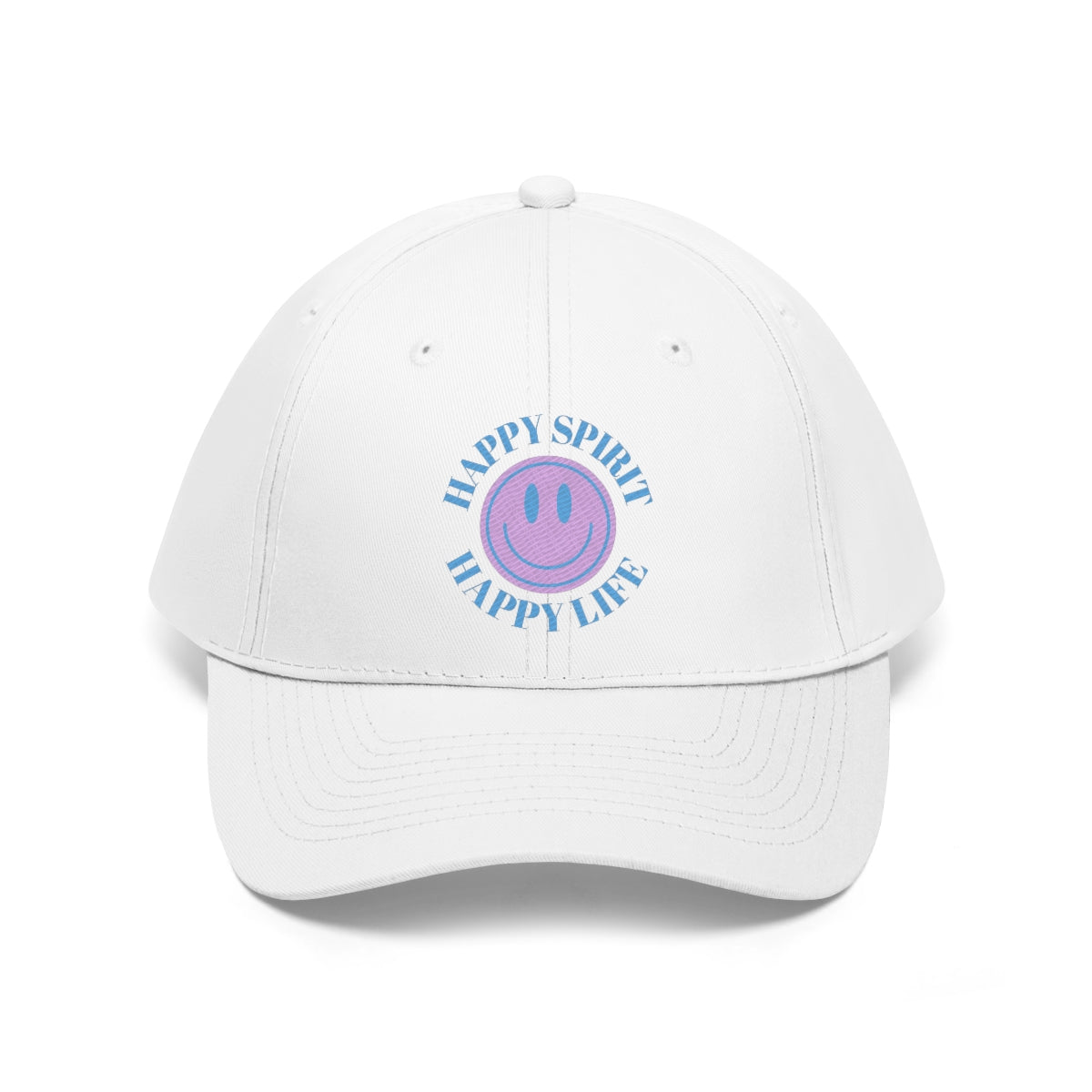 Happy Spirit Happy Life Embroidered Hat