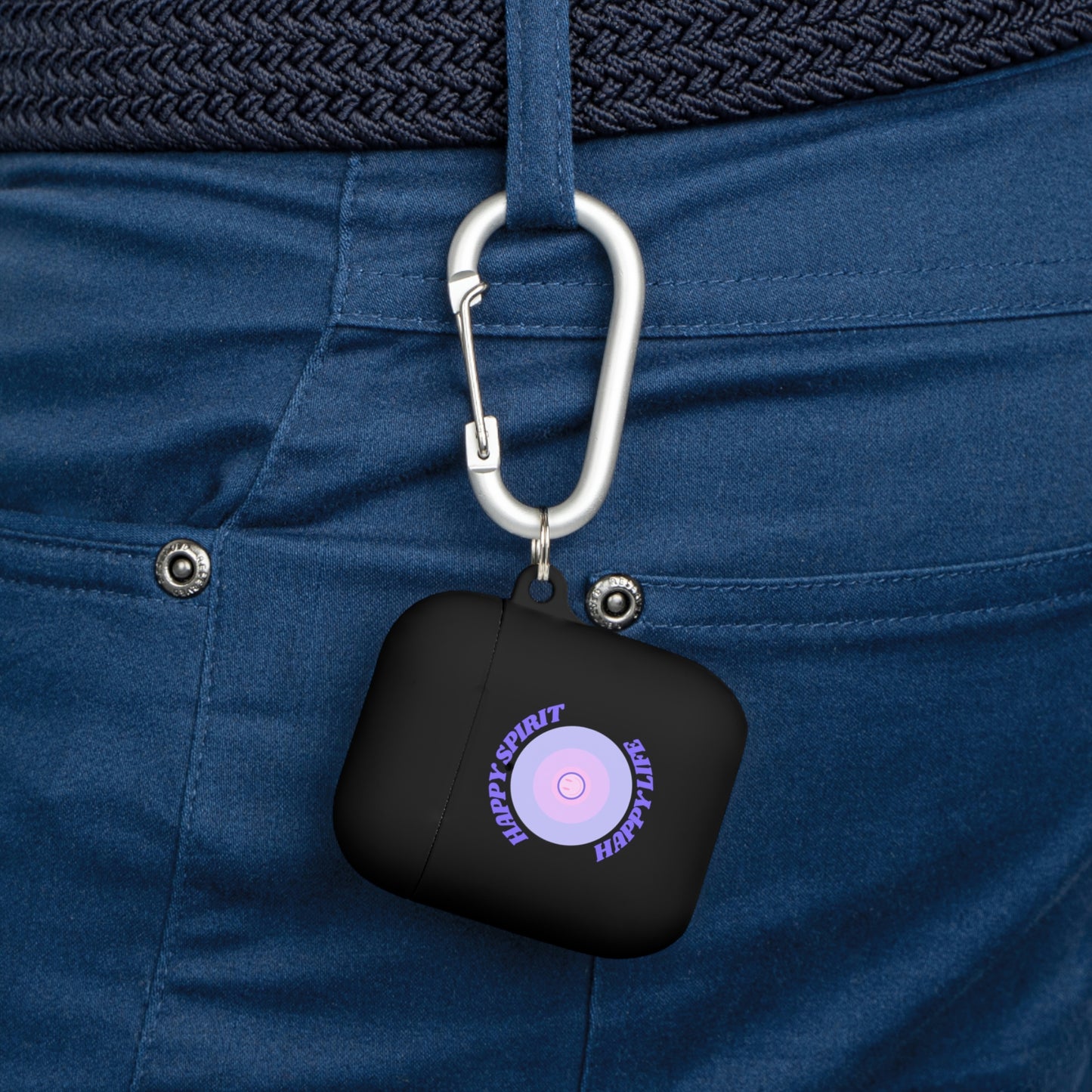 Happy Spirit Happy Life AirPods and AirPods Pro Case Cover, AirPods and AirPods Pro Case Cover, VSCO girl, Smiley Happy Life Protector Case