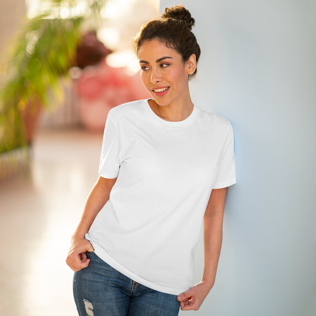 Organic Unisex T shirt Happy Spirit Happy Life Aesthetic t shirt, graphic tee, Tumblr t-shirt, Trendy Oversized, Vsco girl, Happy Mind Retro