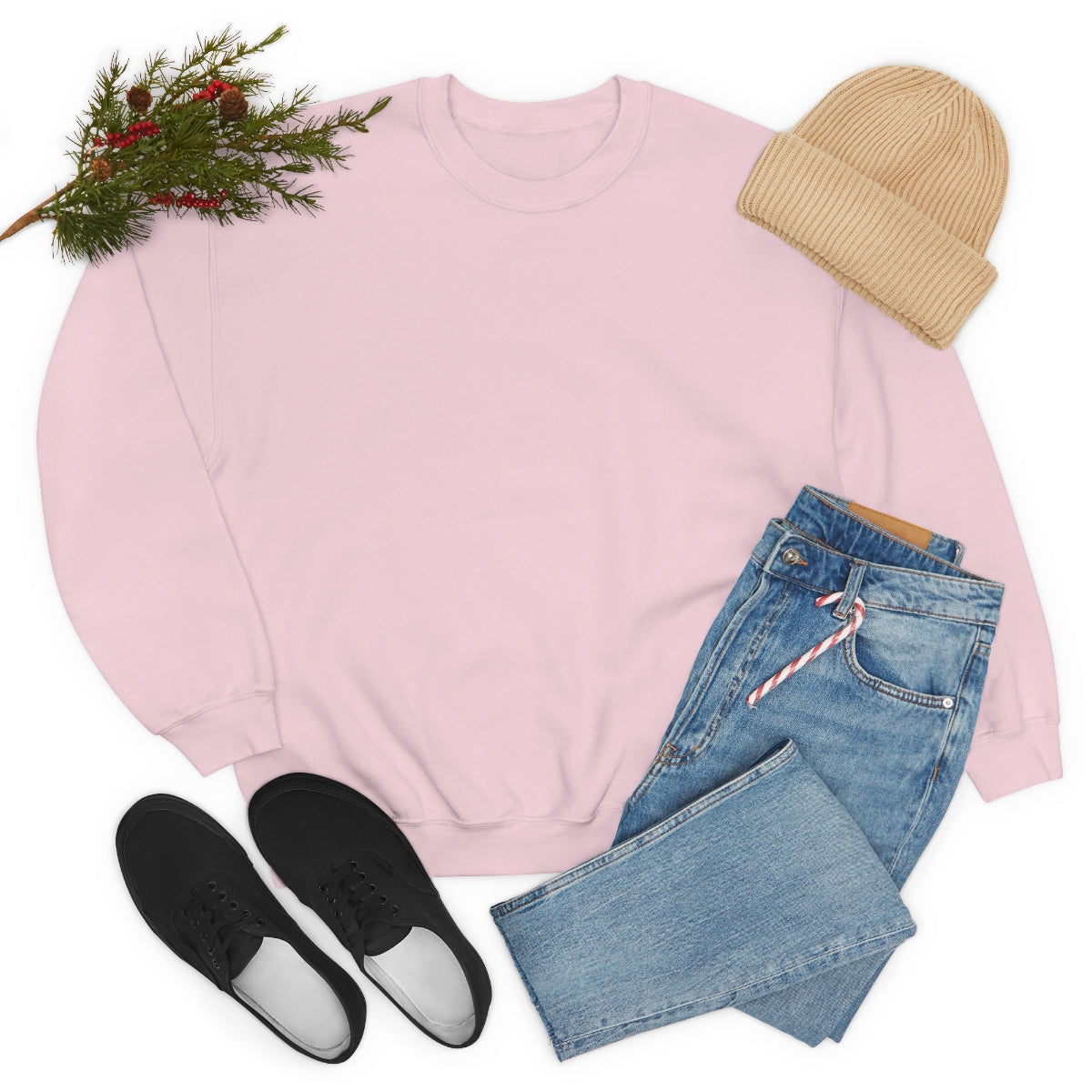 Happy Spirit Happy Life Sweatshirt, Gildan VSCO Girl Crewneck, Oversized Tumblr, Back Print Smile Happy Mind Trendy, Beach Lake Cover Up