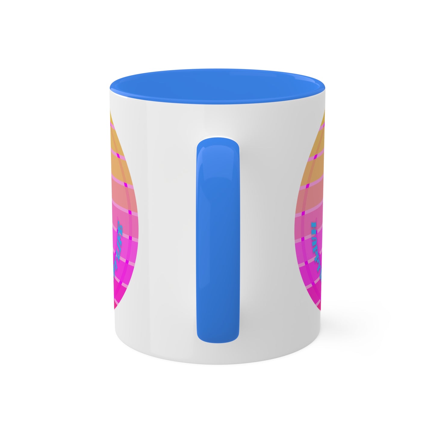 Retro Happy Spirit Happy Life Aesthetic Mug, Smile Face Mug, Trendy Coffee Mug, Tumblr Mug, Aesthetic Happy Life Gift, Aesthetic Mug