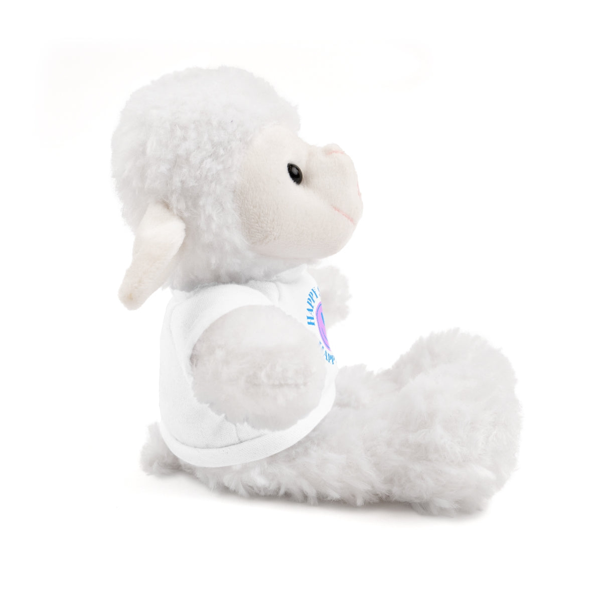 Happy Spirit Happy Life Stuffie, Stuffy, Stuffed Animals with Tee, Happy Mind Gift, Inspo , Love Toy Panda, Bear, Bunny, Jaguar, Sheep, Lion