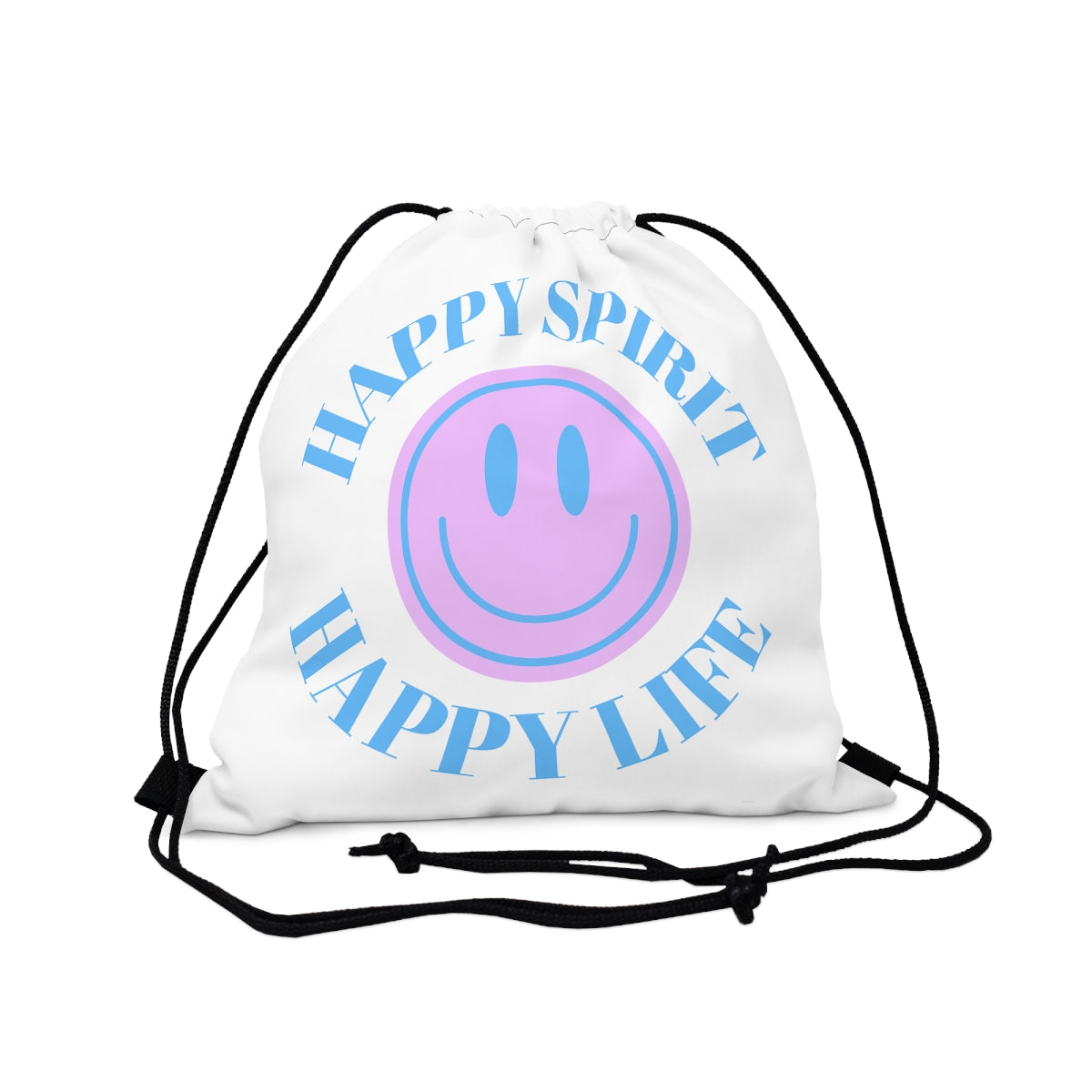 Happy Spirit Happy Life Backpack Outdoor Drawstring Bag