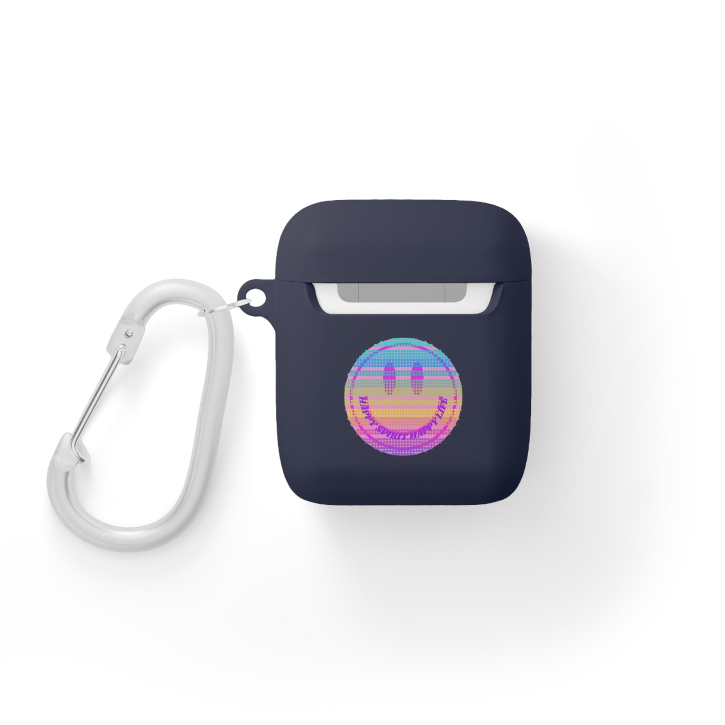 Happy Spirit Happy Life AirPods and AirPods Pro Case Cover, AirPods and AirPods Pro Case Cover, VSCO girl, Smiley Happy Life Protect