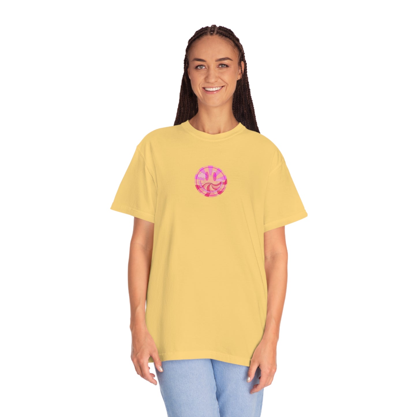 Retro Smile T shirt, Happy Spirit Happy Mind, Aesthetic t shirt, Graphic tee, Tumblr Tshirt, Trendy Oversized, Vsco girl, Comfort Colors Tee