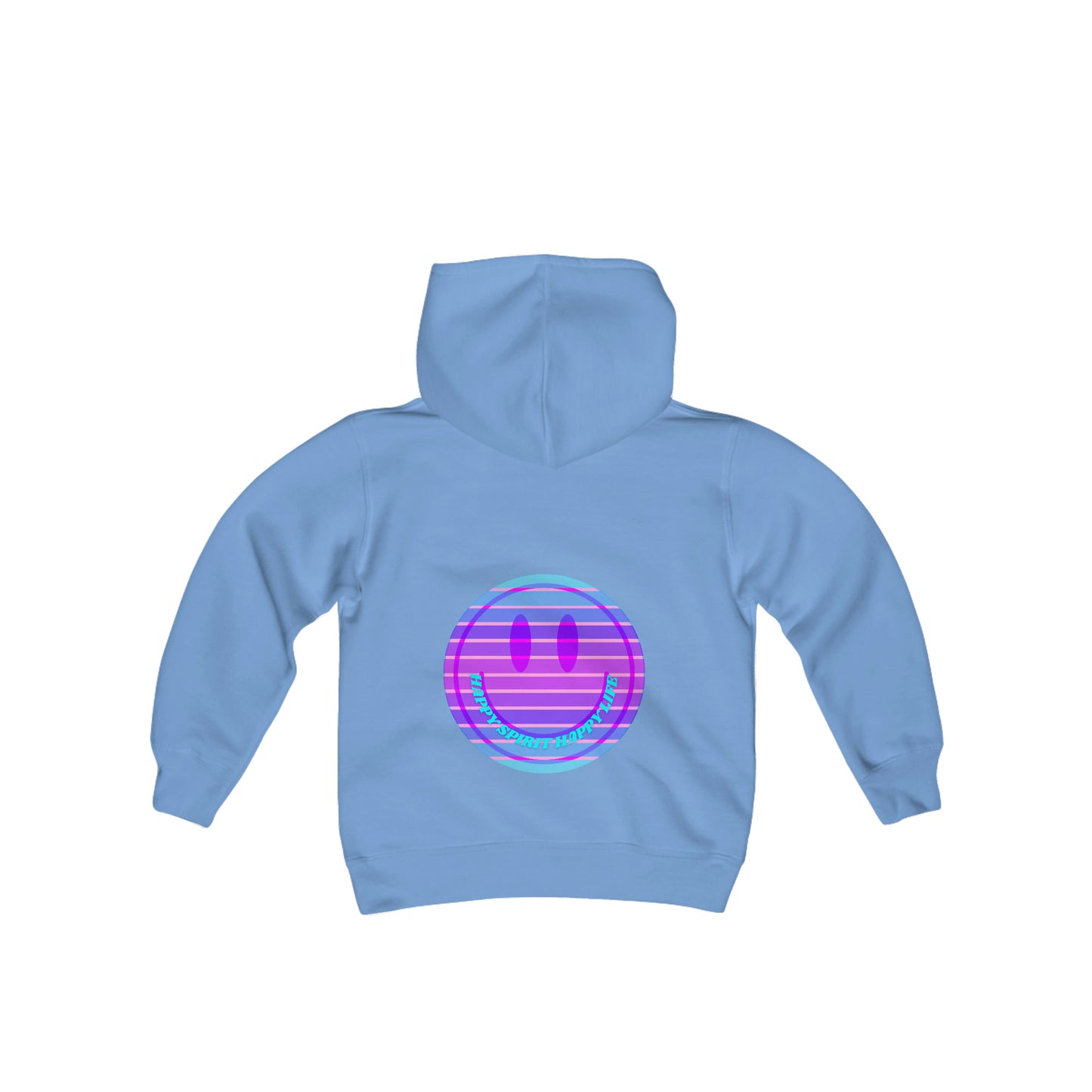 Happy Spirit Happy Life Youth Hoodie, Happy Mind Hoodie, Mental Health Hoodie, Smile Face Hoodie, Y2K Hoodie, Youth Hooded Sweatshirt