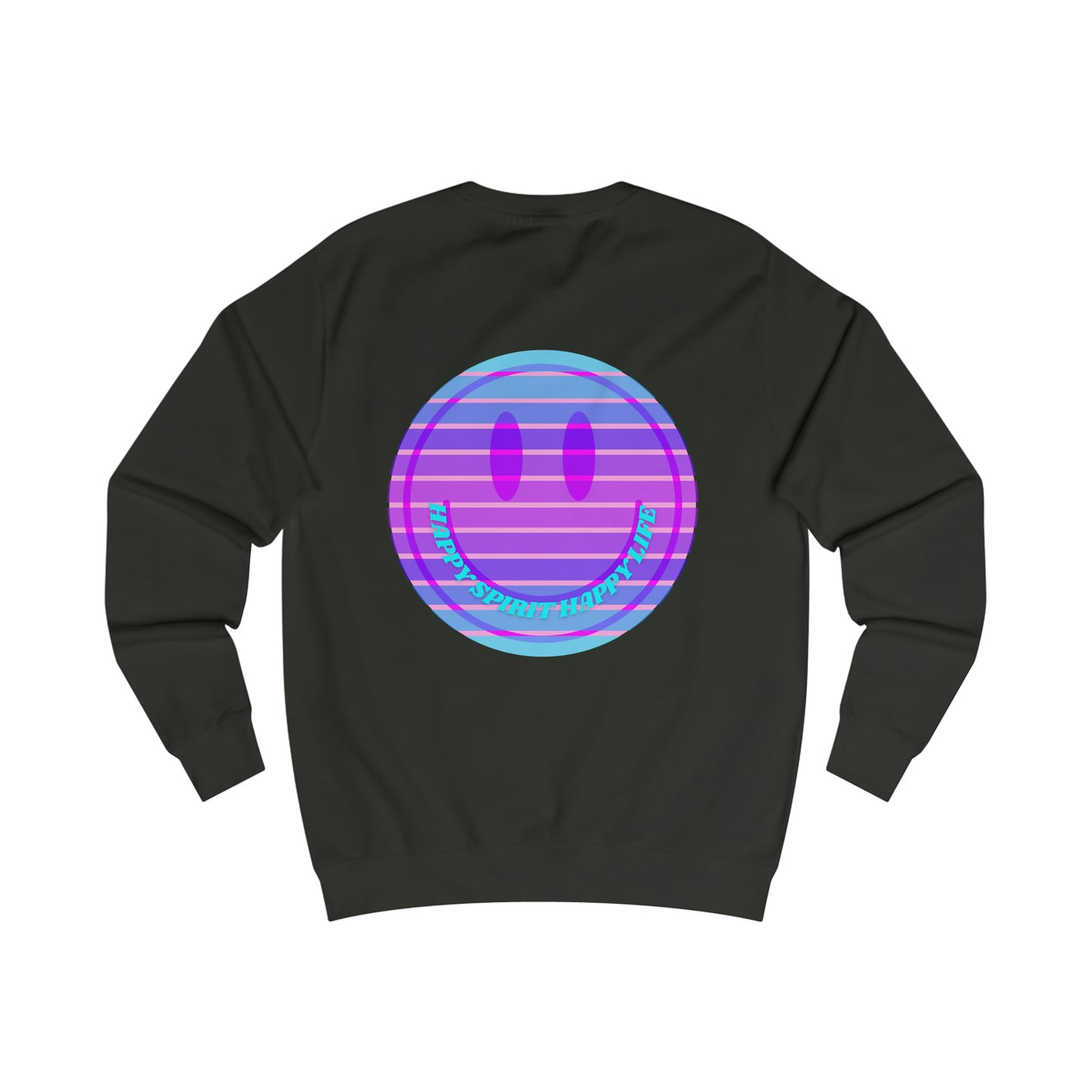 Happy Spirit Happy Life Sweatshirt, Mental Health Awareness Sweatshirt, Smile Sweatshirt, Smile Face Crewneck, Vsco Girl, Y2k Top