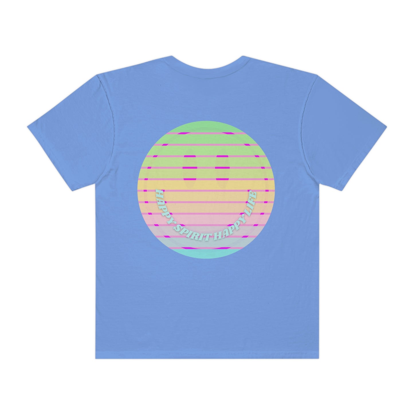 Retro Smile T shirt, Happy Spirit Happy Mind, Aesthetic t shirt, Graphic Tee Tumblr Tshirt, Trendy Oversized, Vsco girl, Comfort Colors