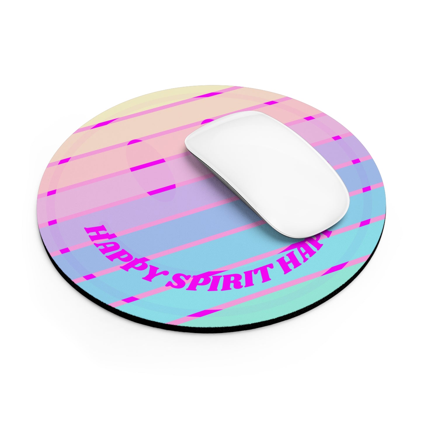 Aesthetic Mouse Pad, Happy Spirit Happy Life Aesthetic Mouse Pad, Smile Face Mouse Pad Trendy Mouse Pad, Aesthetic Smile Computer Accessory