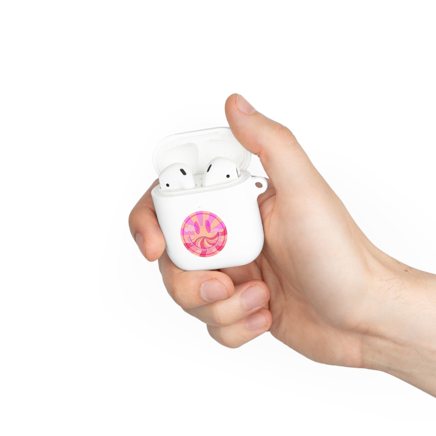 Happy Spirit Happy Life AirPods and AirPods Pro Case Cover, AirPods and AirPods Pro Case Cover, VSCO girl, Aesthetic Smile Protector