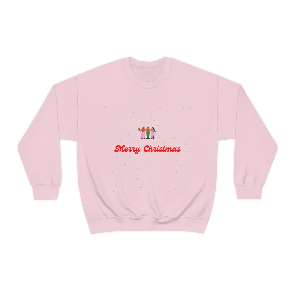 Pink Nutcracker Merry and Bright Minimalist Sweatshirt, Blue Nutcracker Sweatshirt, Trendy Christmas Sweatshirt, Pastel Xmas Crewneck