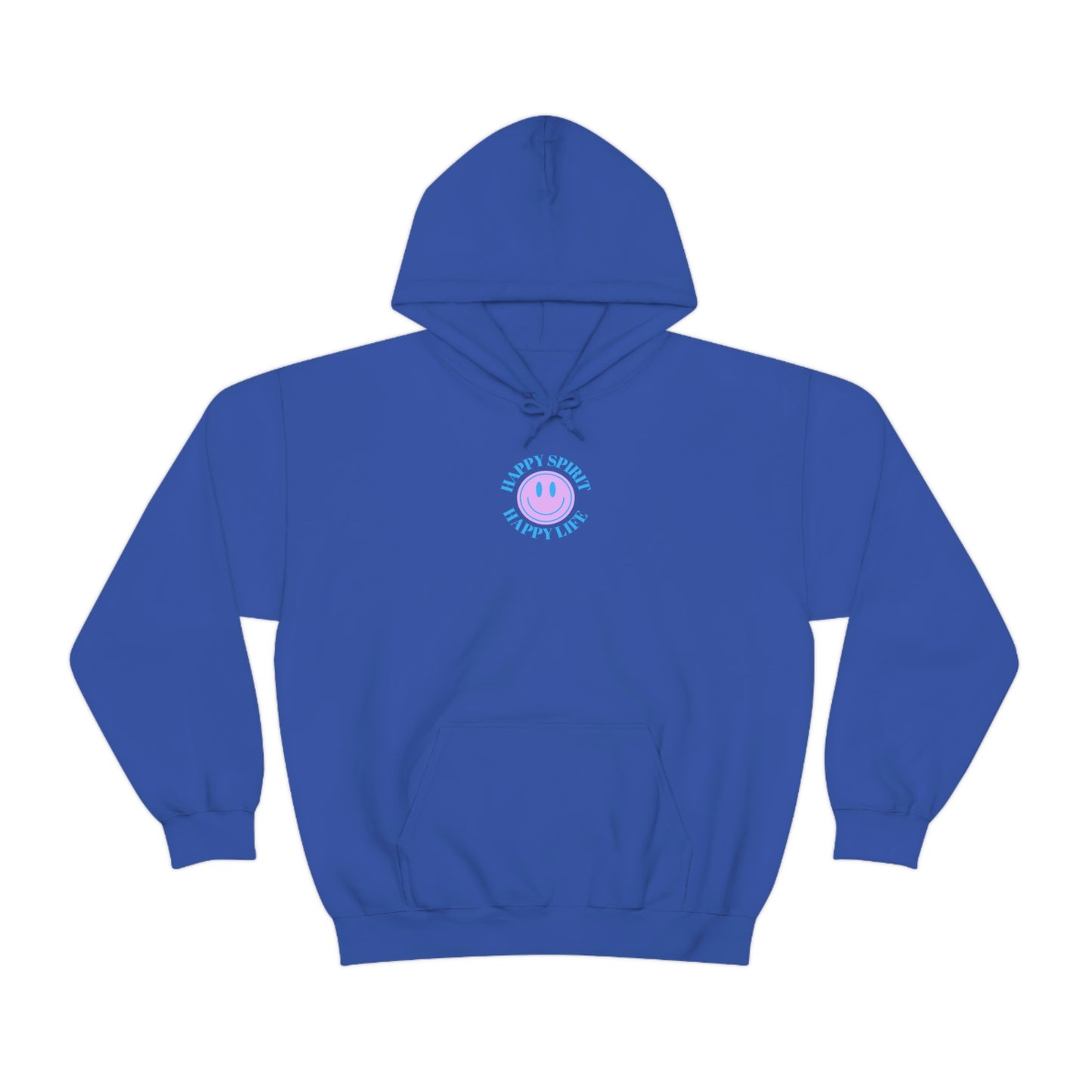 Happy Spirit Happy Life Sweatshirt, Gildan 18500 Hoodie, Oversized Hoodie, Front Back Print Trendy Sweatshirt, Beach Cover Up, Lake Cover