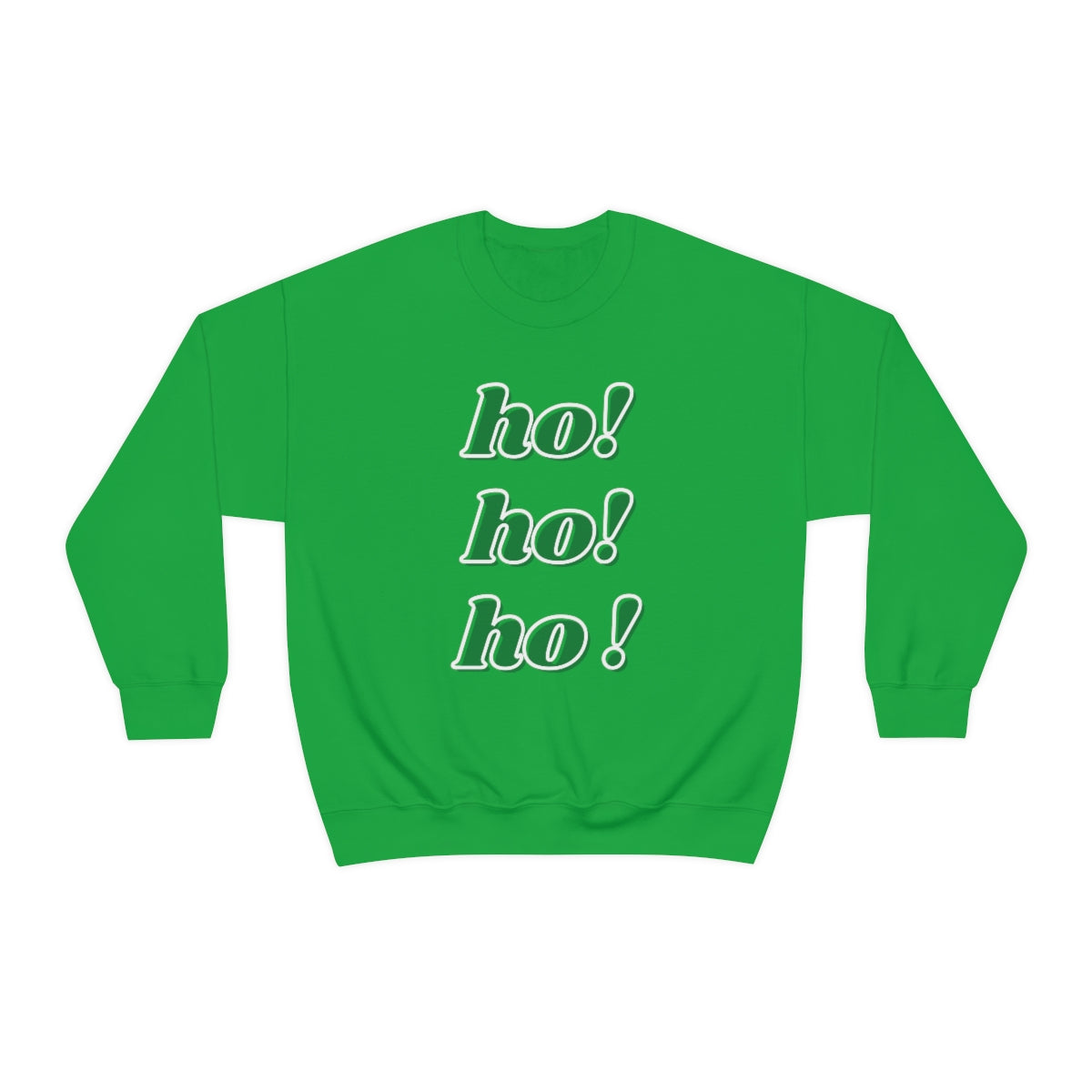 Ho Ho Ho Sweatshirt, Christmas Minimalist Top, Santa Claus Sweatshirt Xmas, Trendy Retro Font Holiday Unisex Heavy Blend Crewneck Sweatshirt